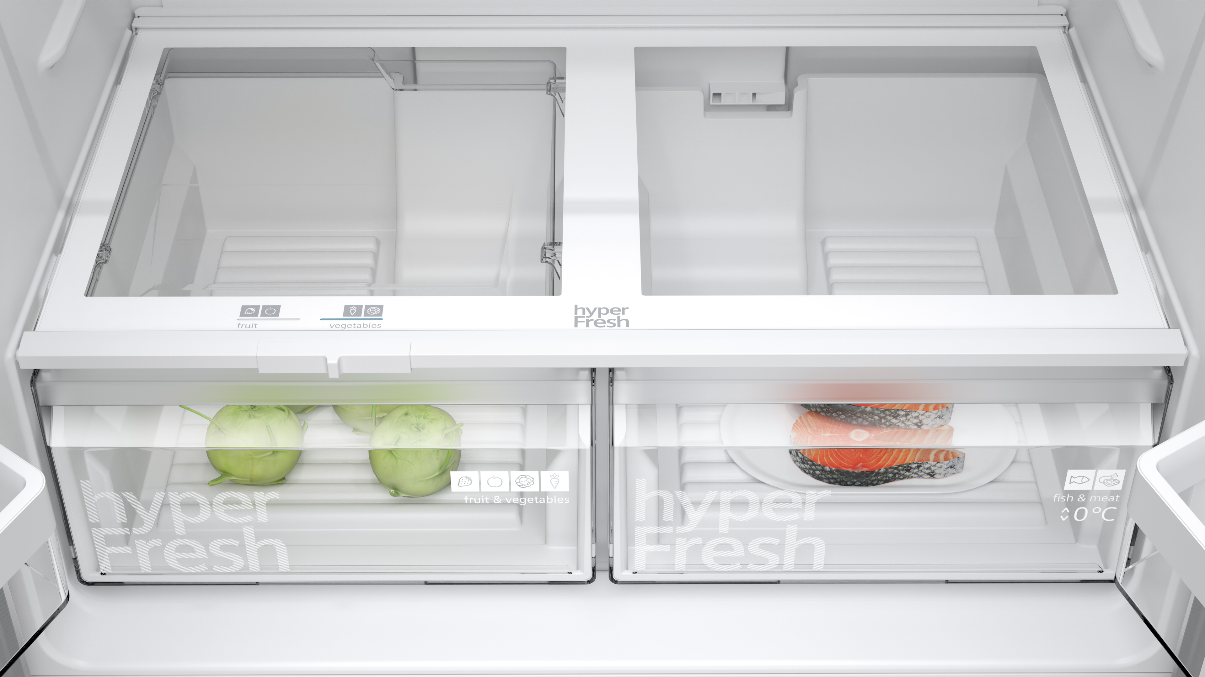Siemens KF96NVPEAG IQ300 90.5cm French Door American Style Fridge Freezer - Stainless Steel thumbnail image