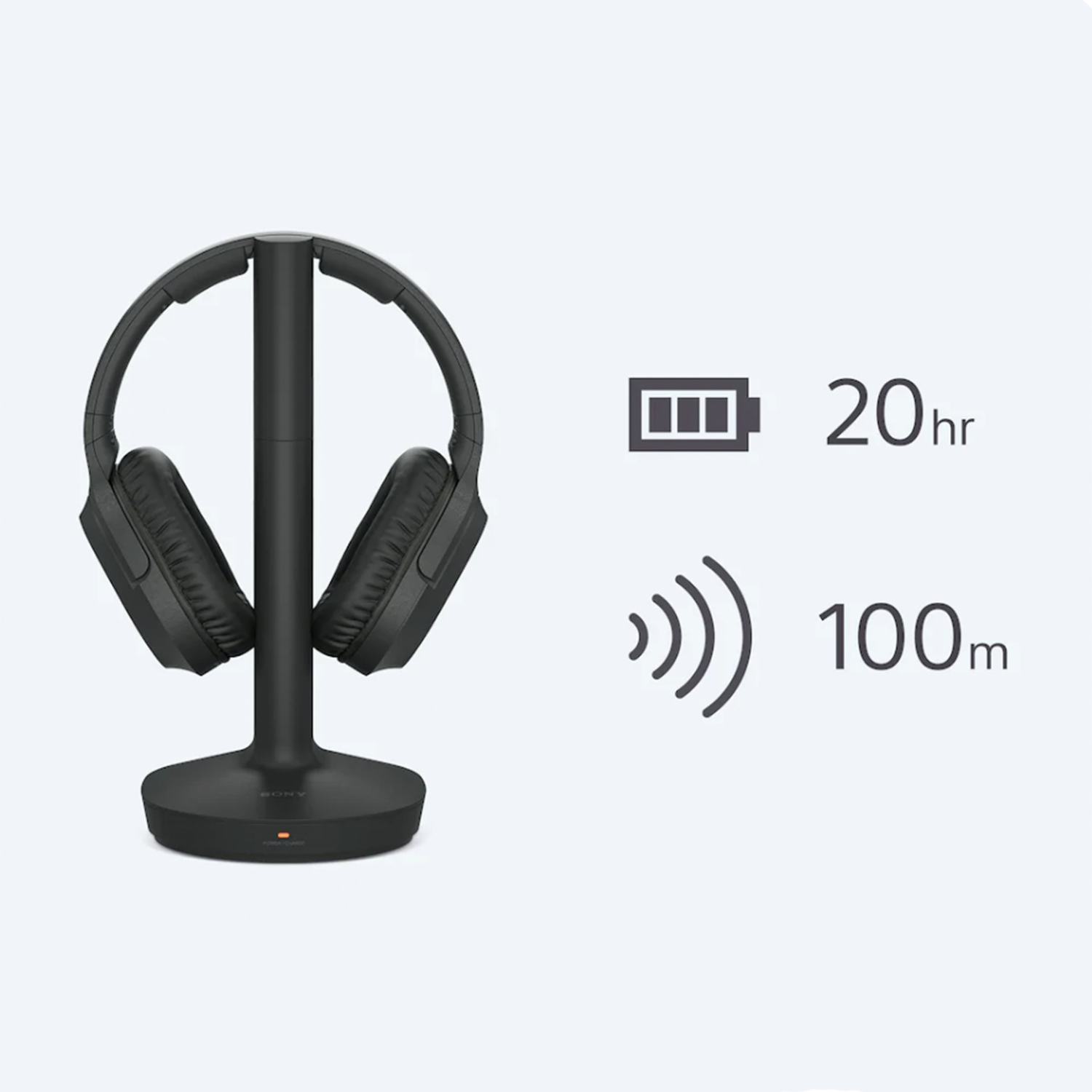 Sony MDRRF895RKCEK Wireless Over Ear Headphones - Black thumbnail image