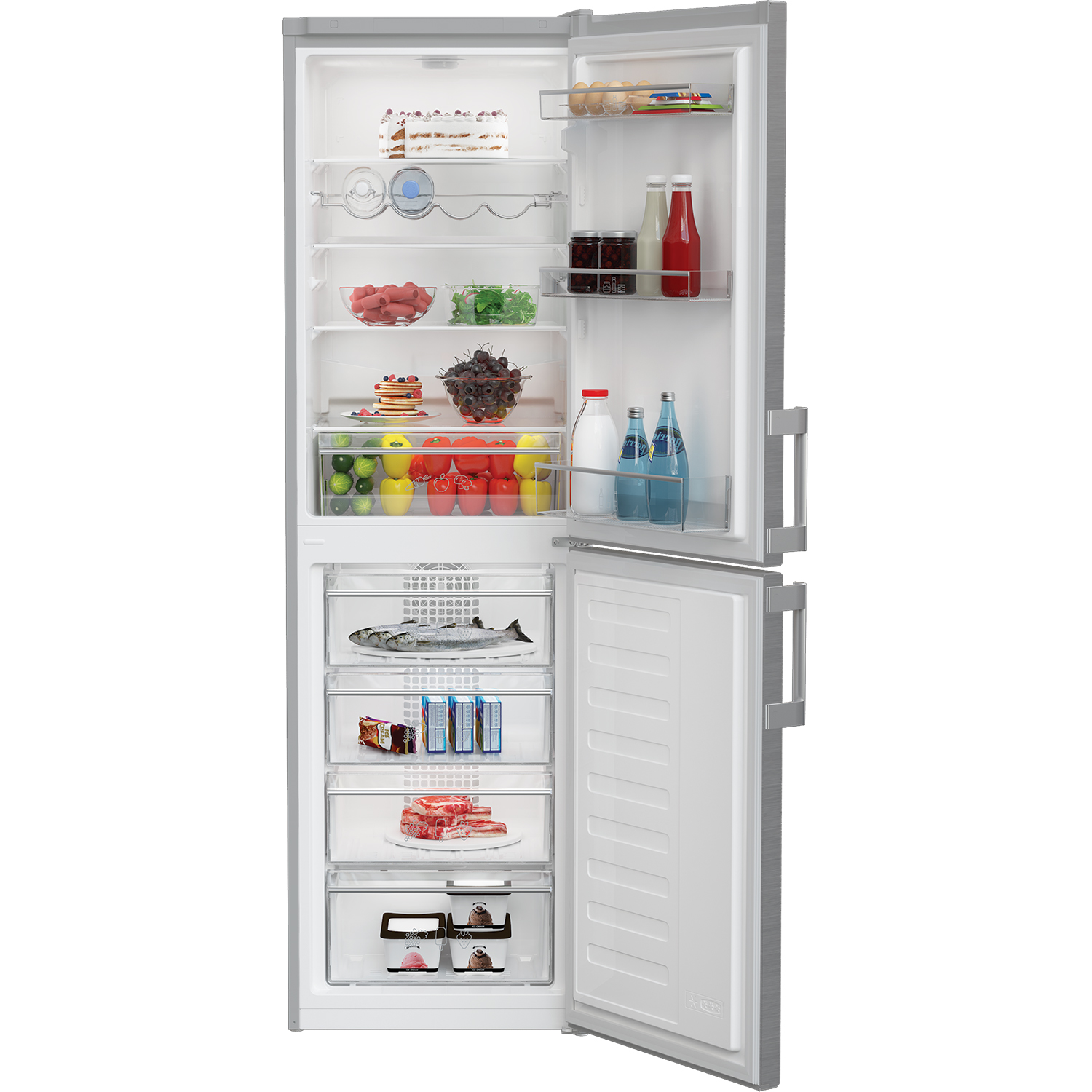 Blomberg KGM4553PS 54cm 50/50 Frost Free Fridge Freezer - Stainless Steel effect  thumbnail image