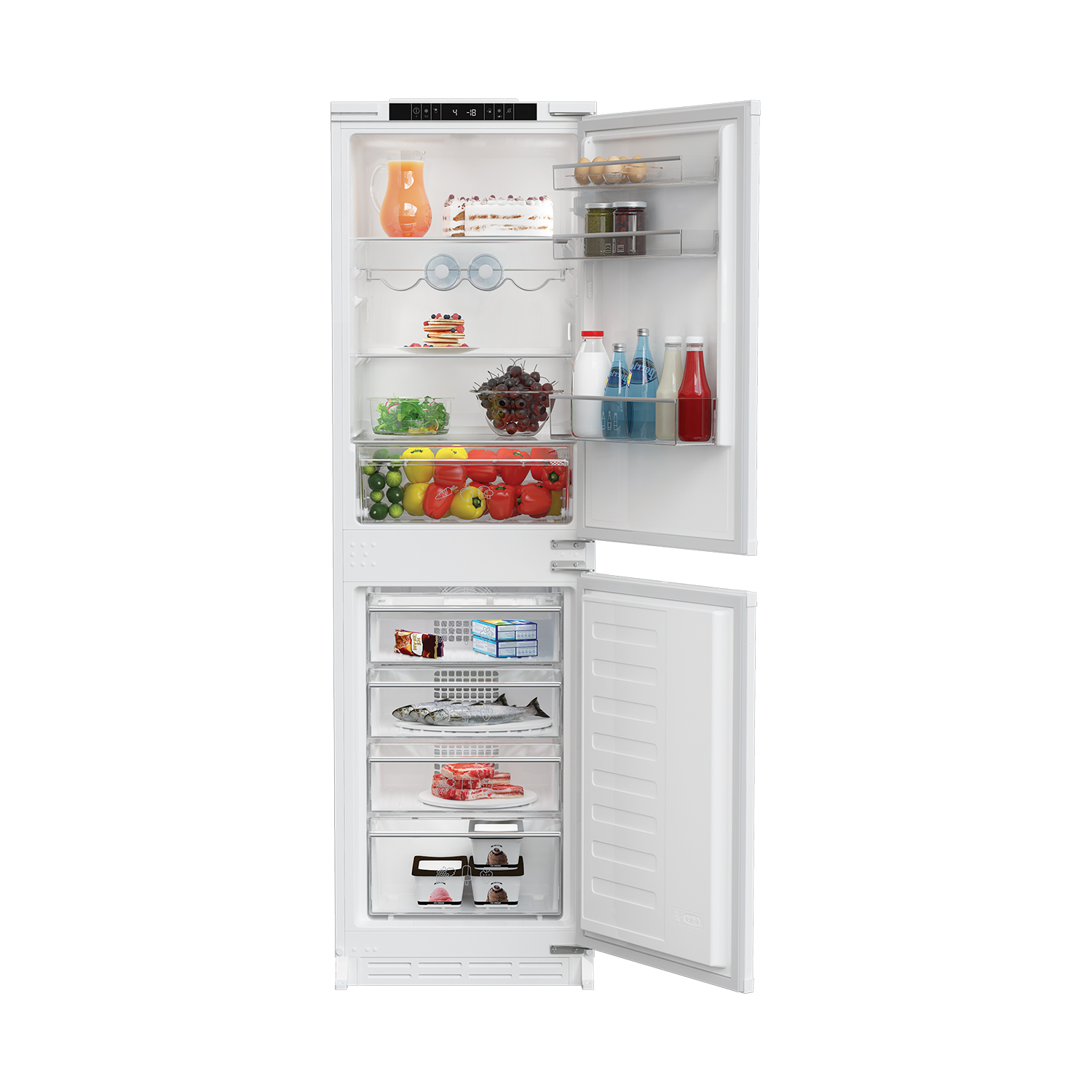 Blomberg KNM4563EI 54cm Integrated Fridge Freezer - Frost Free thumbnail image