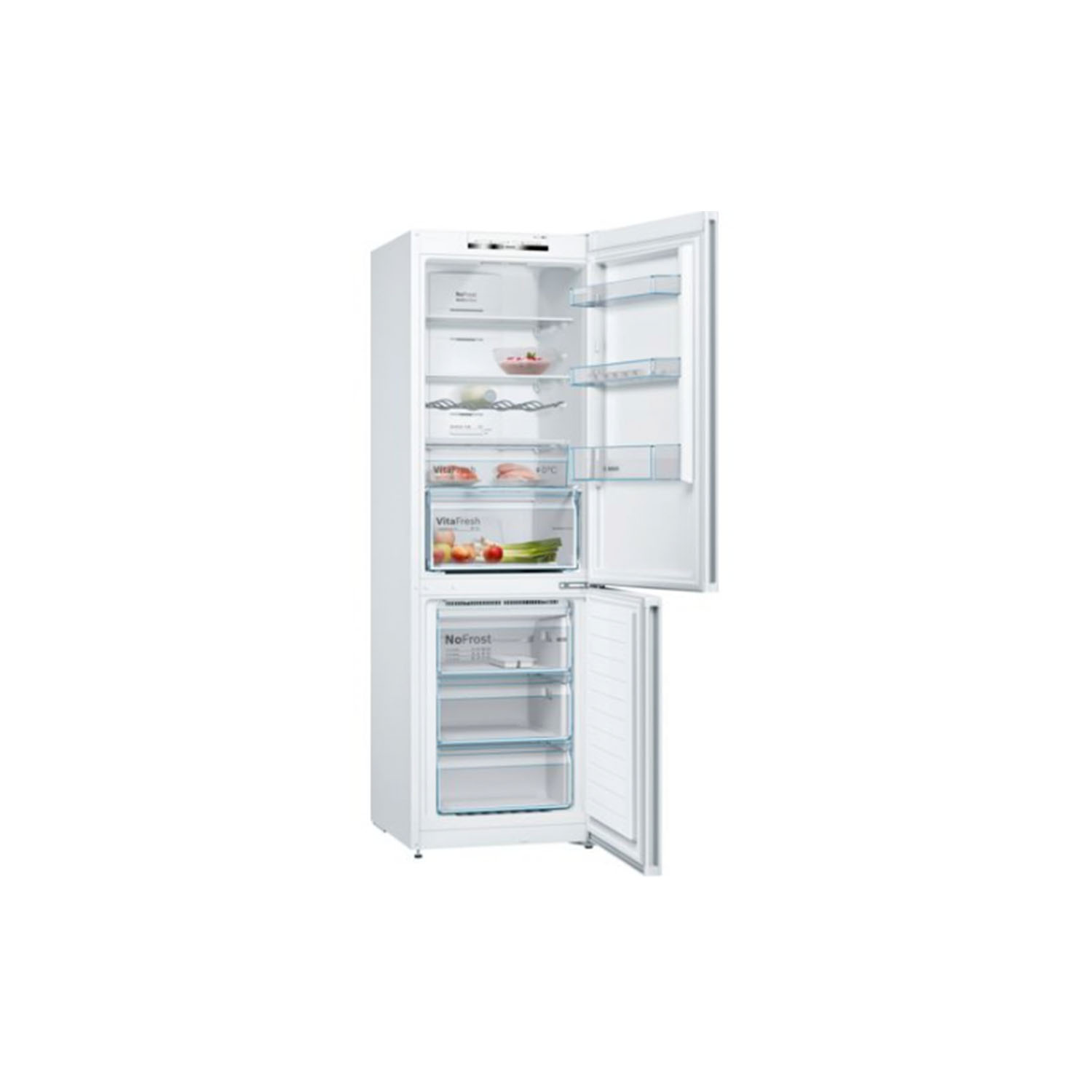 Bosch KGN36VWEAG 60cm Fridge Freezer - White - Frost Free thumbnail image