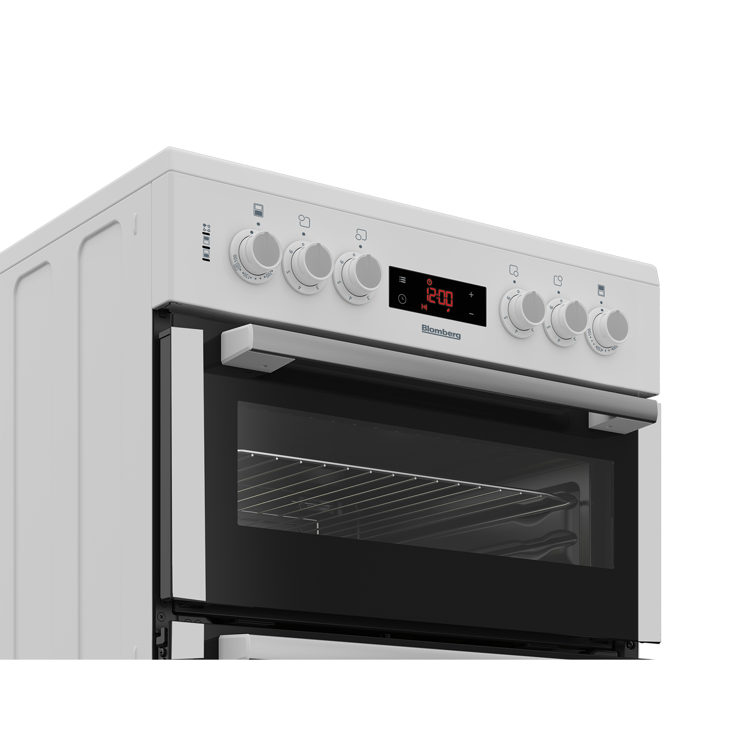 Blomberg HKN65W 60cm Electric Double Oven with Ceramic Hob - White thumbnail image