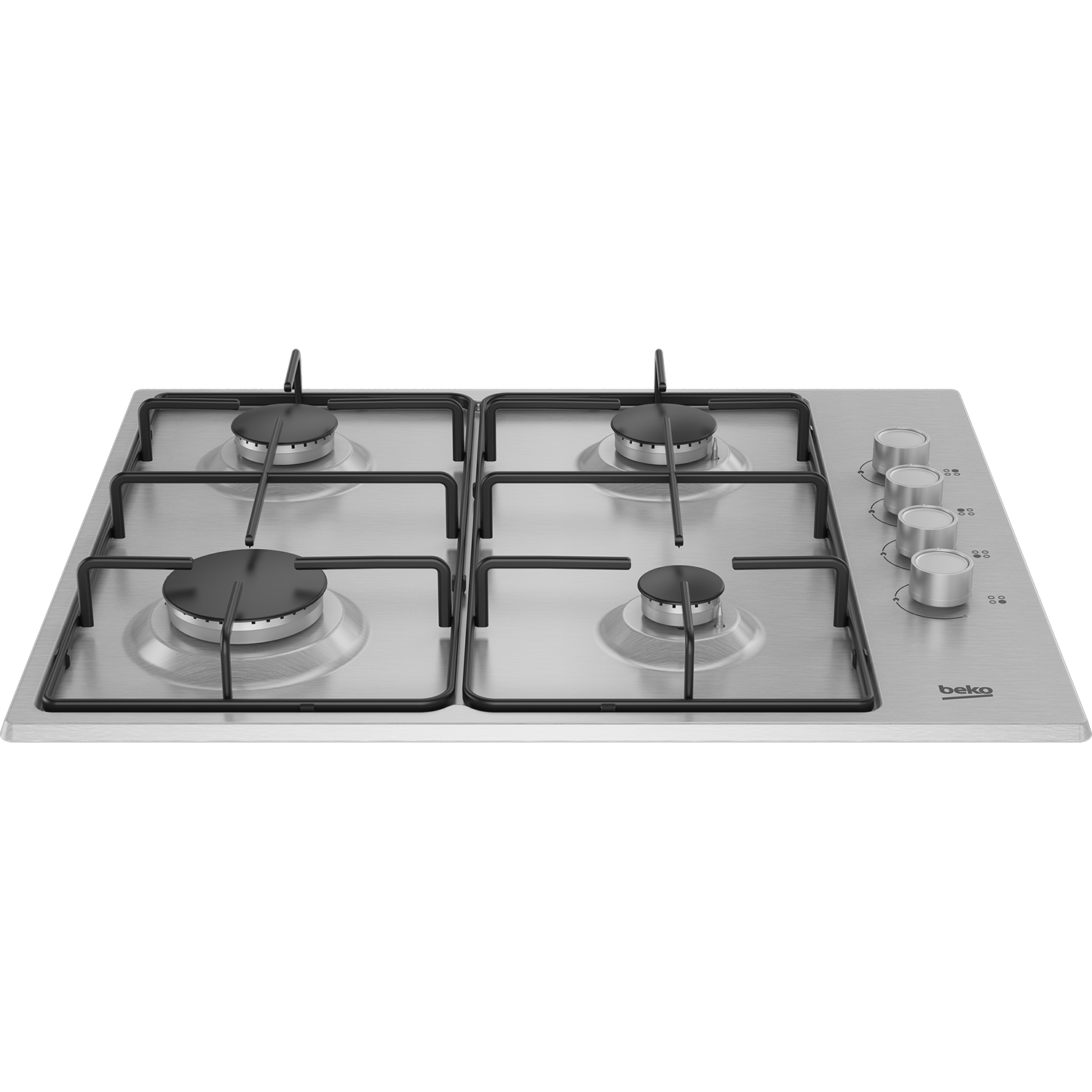 Beko CIHYG21SX 60cm Gas Hob | Compact 4-Burner Stainless Steel Cooker Hob thumbnail image