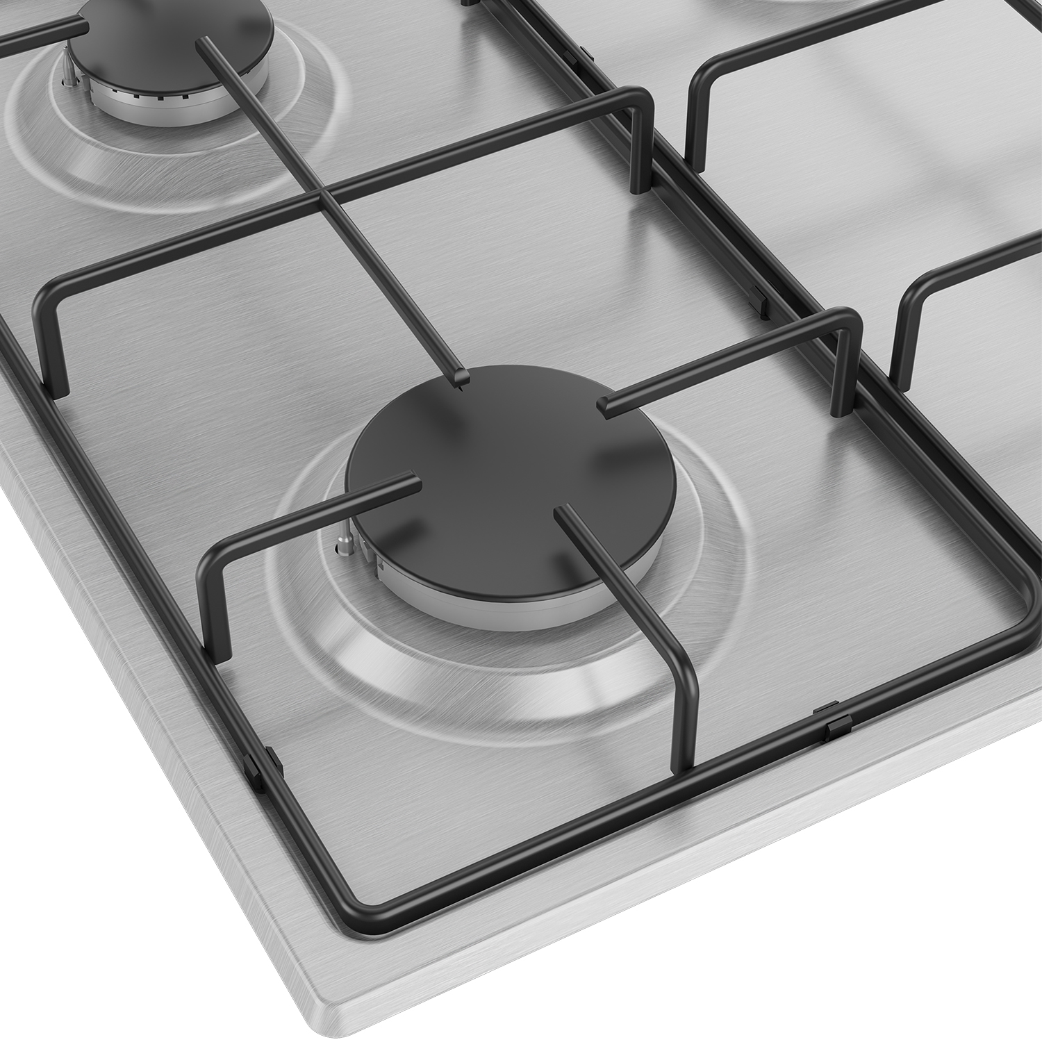 Beko CIHYG21SX 60cm Gas Hob | Compact 4-Burner Stainless Steel Cooker Hob thumbnail image