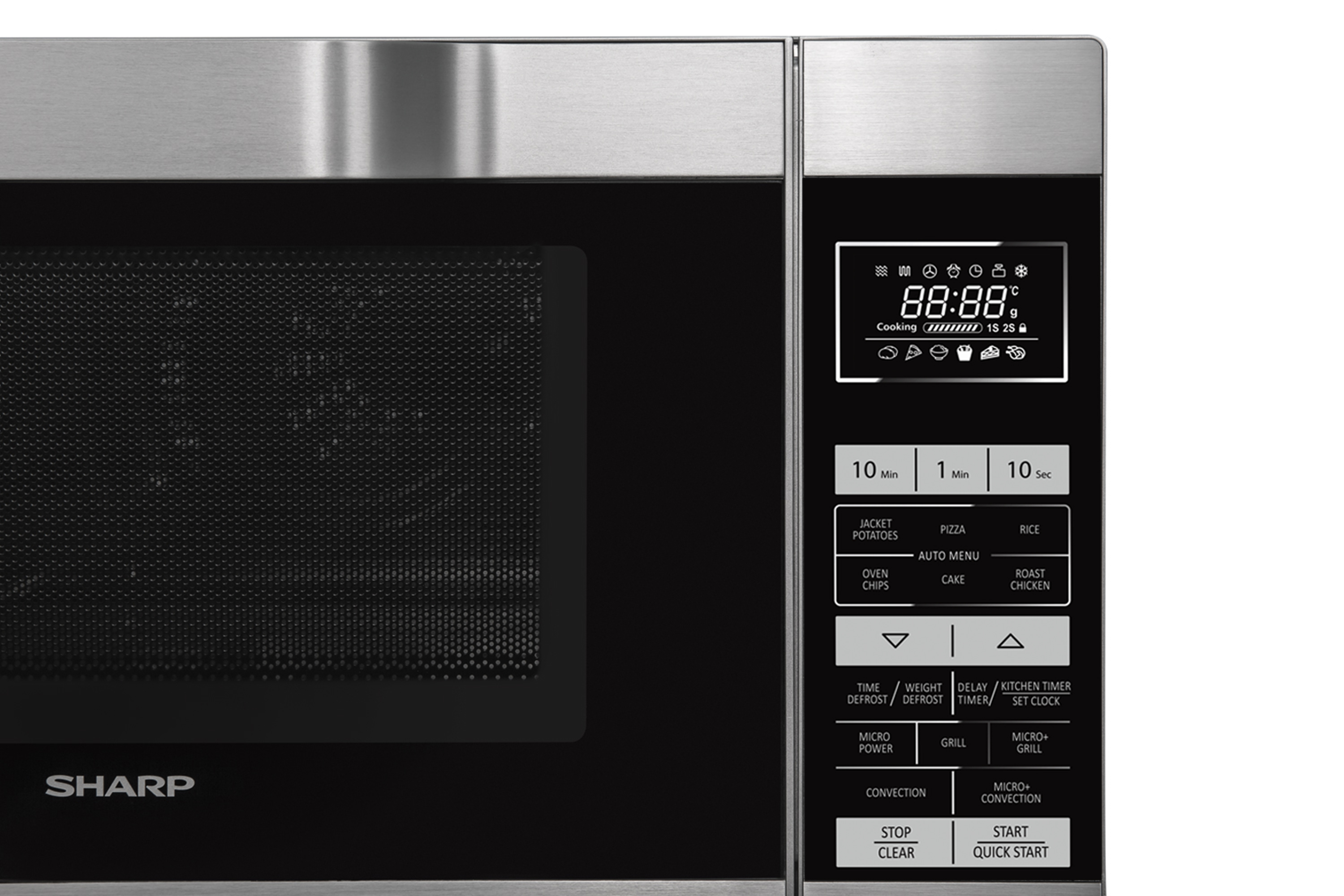 Sharp R861SLM 25 Litres Combination Microwave - Silver thumbnail image