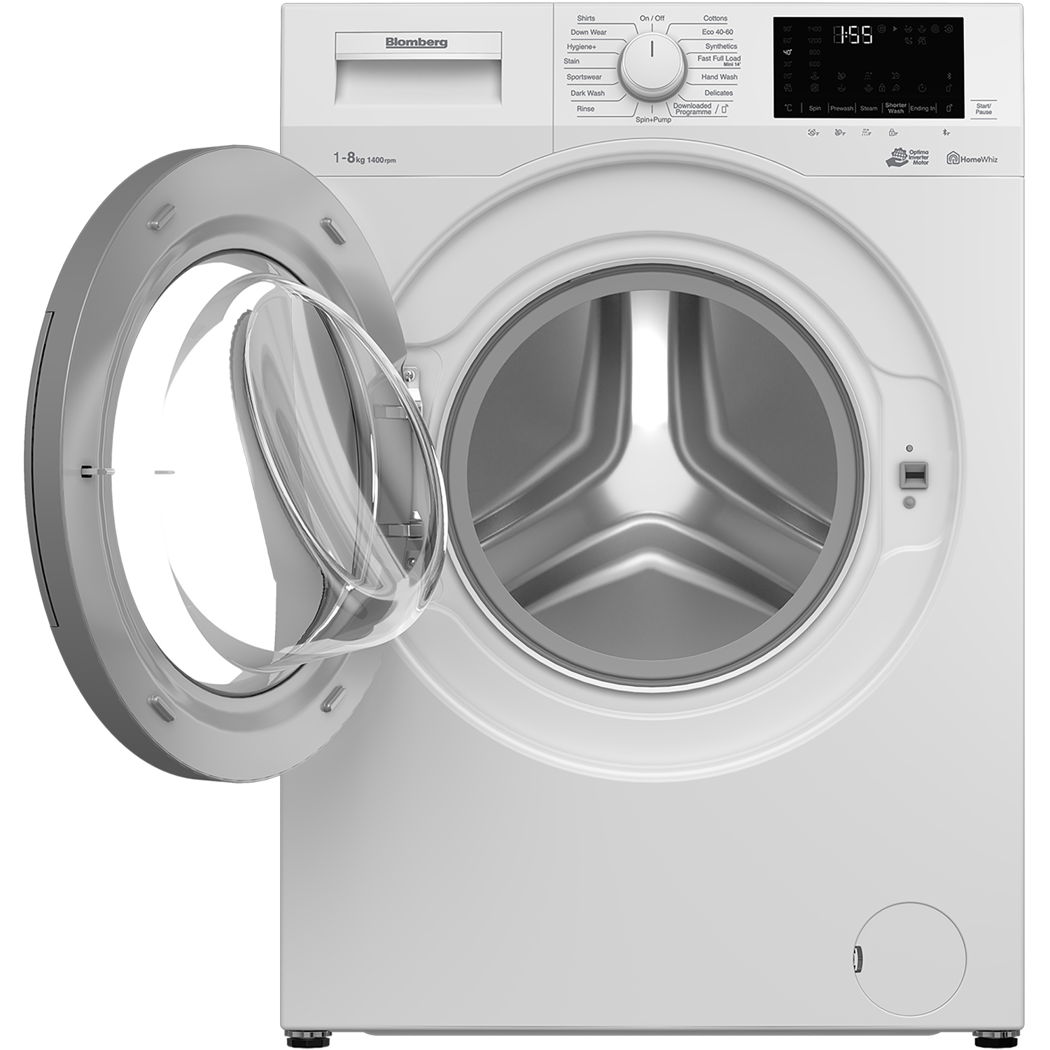 Blomberg LWF184410W 8kg 1400 Spin Washing Machine with Bluetooth Connection - White thumbnail image