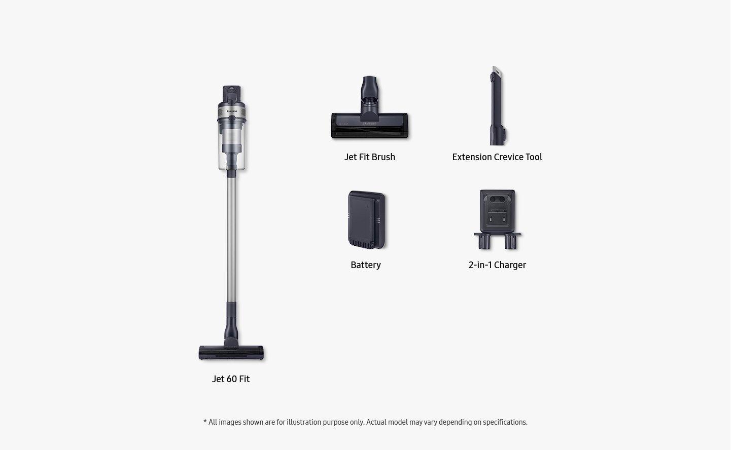 Samsung JetTM 60 Pet Cordless Stick Vacuum Cleaner Max 150 W Suction Power   thumbnail image