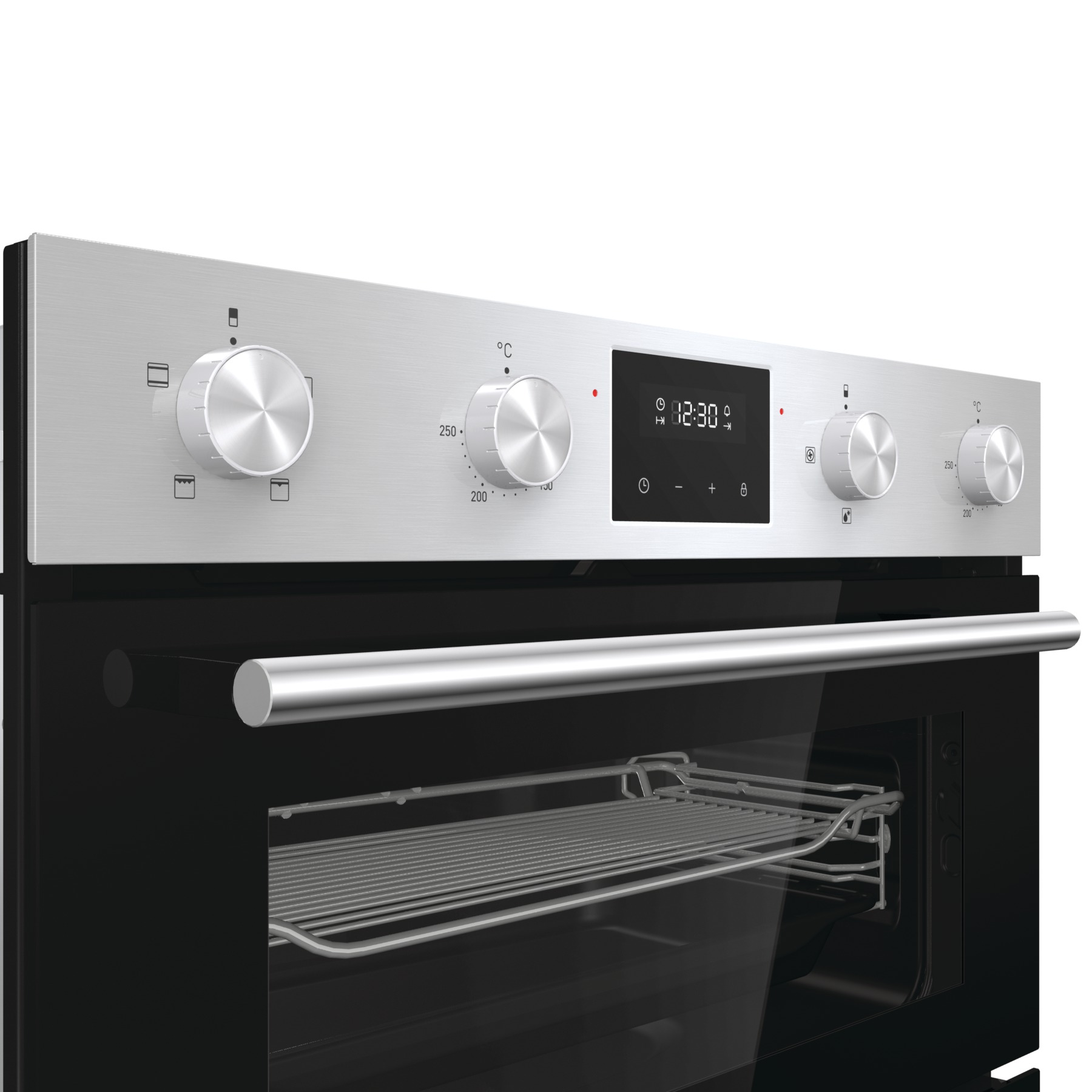 Hisense BID75211XUK 59.4cm Built Under Electric Double Oven - Stainless Steel thumbnail image