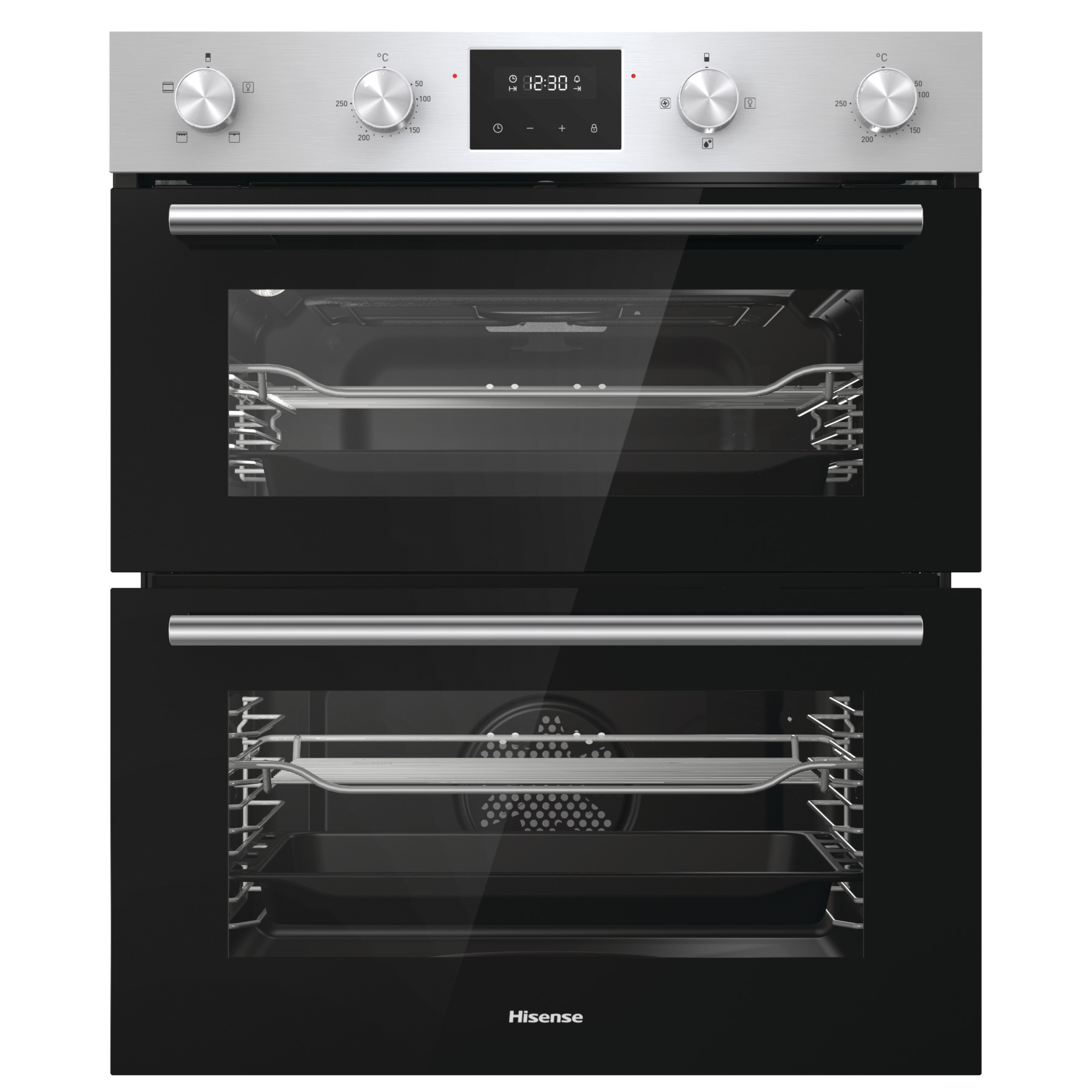 Hisense BID75211XUK 59.4cm Built Under Electric Double Oven - Stainless Steel thumbnail image