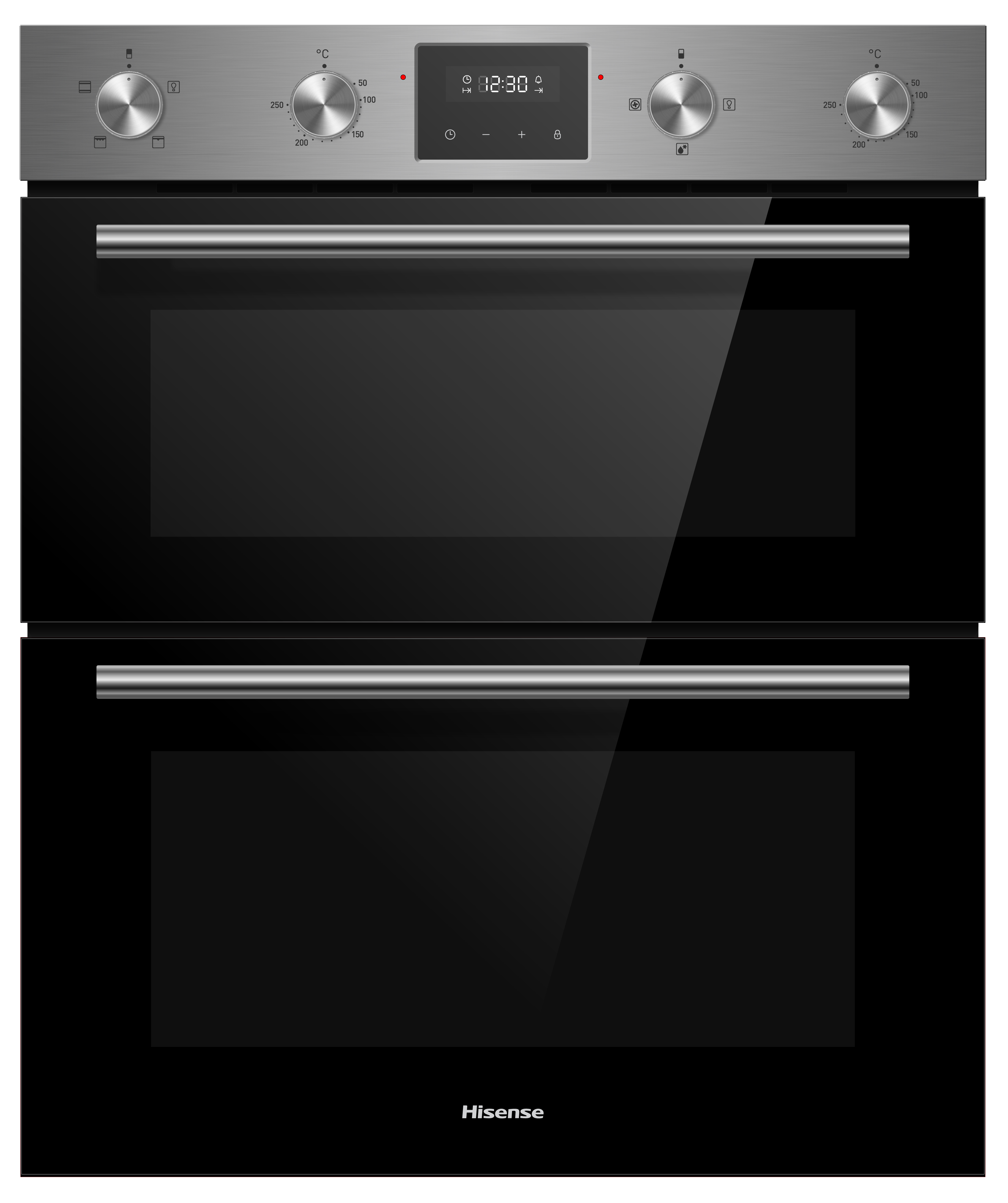 Hisense BID75211XUK 59.4cm Built Under Electric Double Oven - Stainless Steel thumbnail image