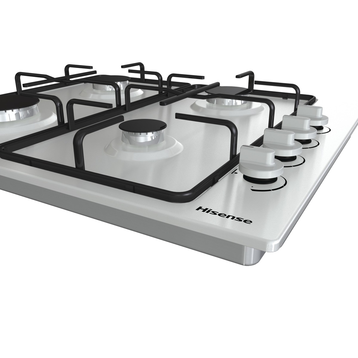 Hisense GM642XSUK 58cm Gas Hob - Stainless Steel thumbnail image