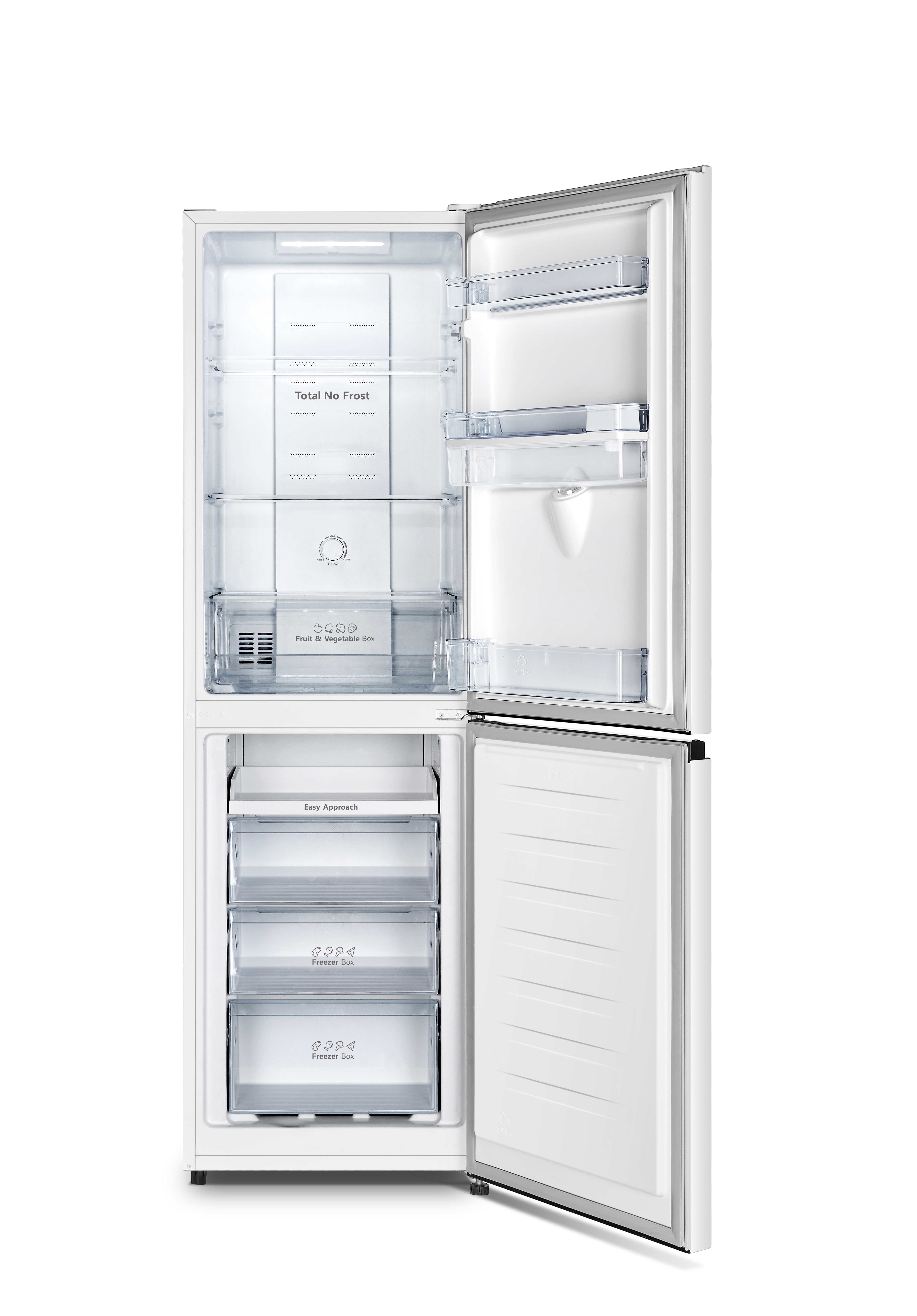 Fridgemaster MC55251MD 55cm Frost Free Fridge Freezer - White thumbnail image