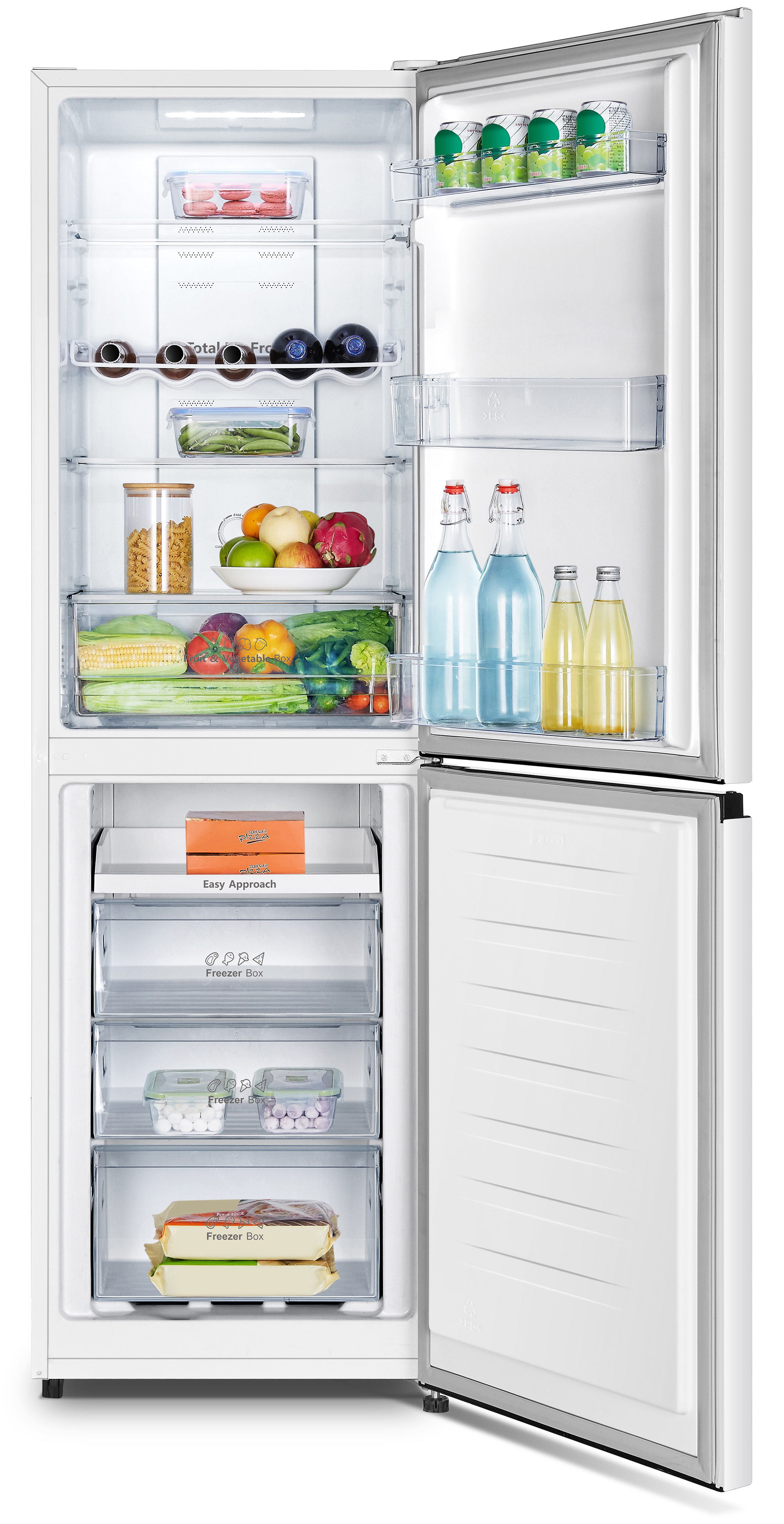 Hisense RB327N4BWE 50/50 Total No Frost Fridge Freezer - White thumbnail image