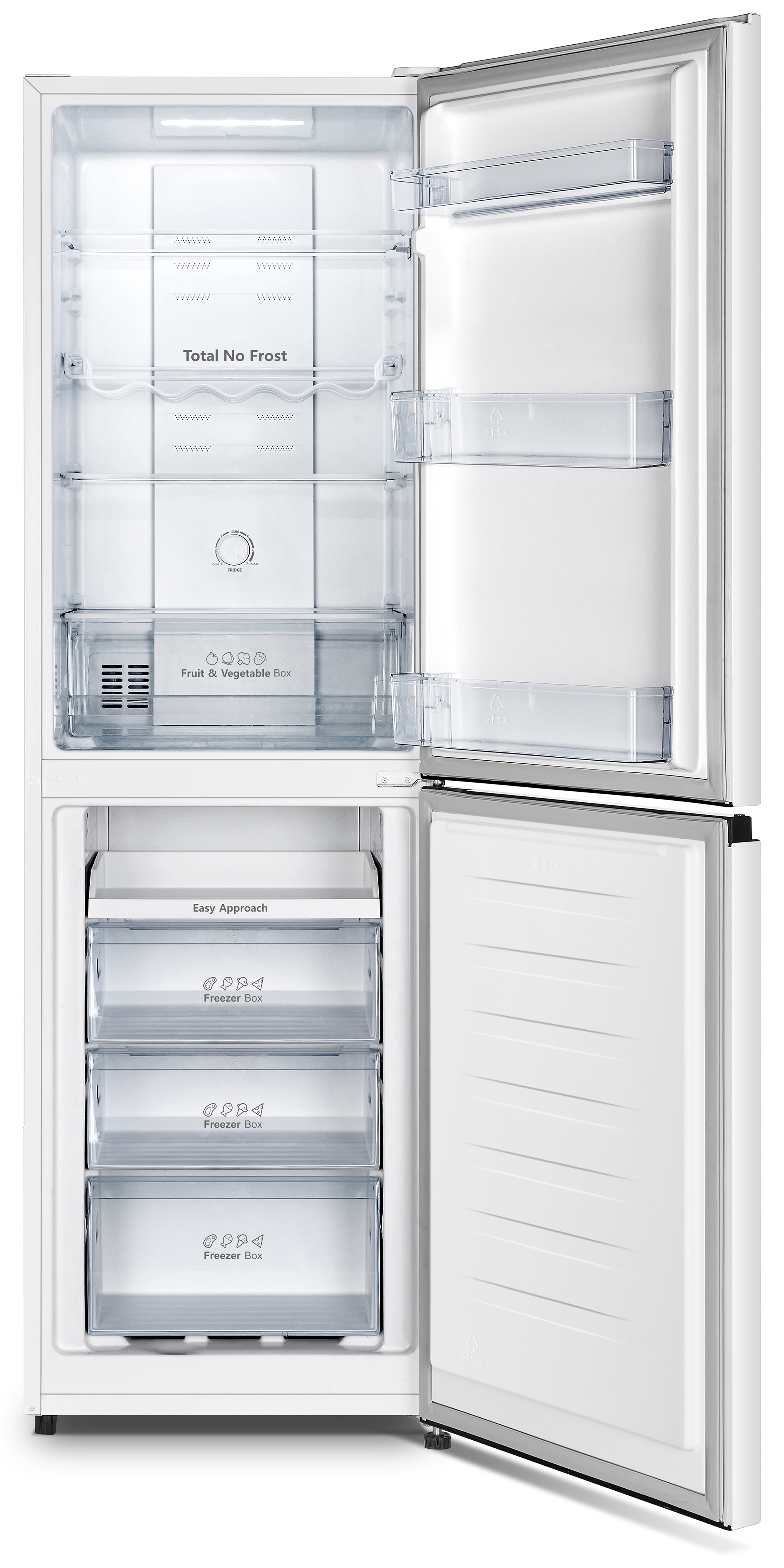 Hisense RB327N4BWE 50/50 Total No Frost Fridge Freezer - White thumbnail image