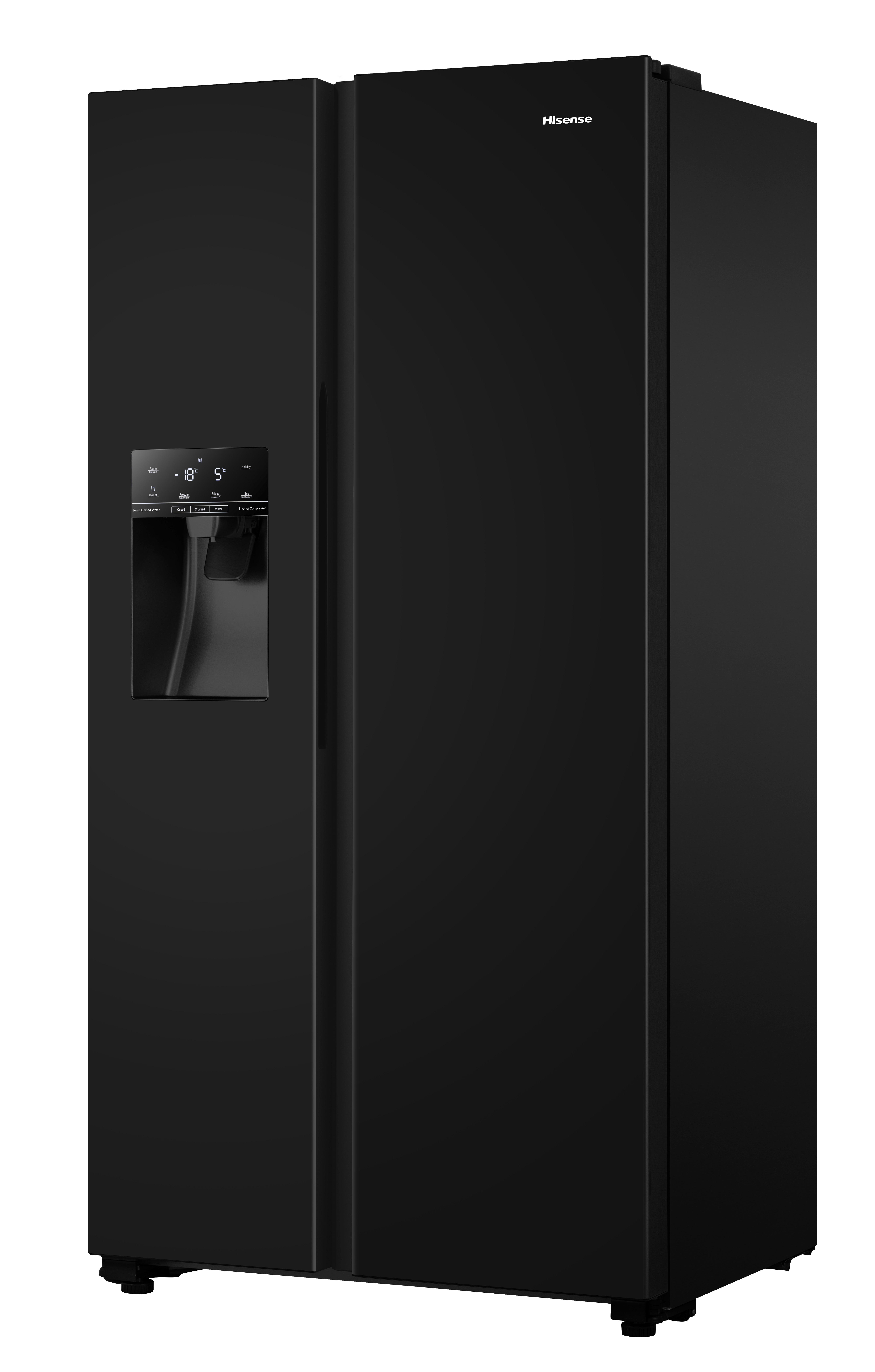 Hisense RS694N4TBF 91cm Frost Free PureFlat American Style Fridge Freezer - Black thumbnail image