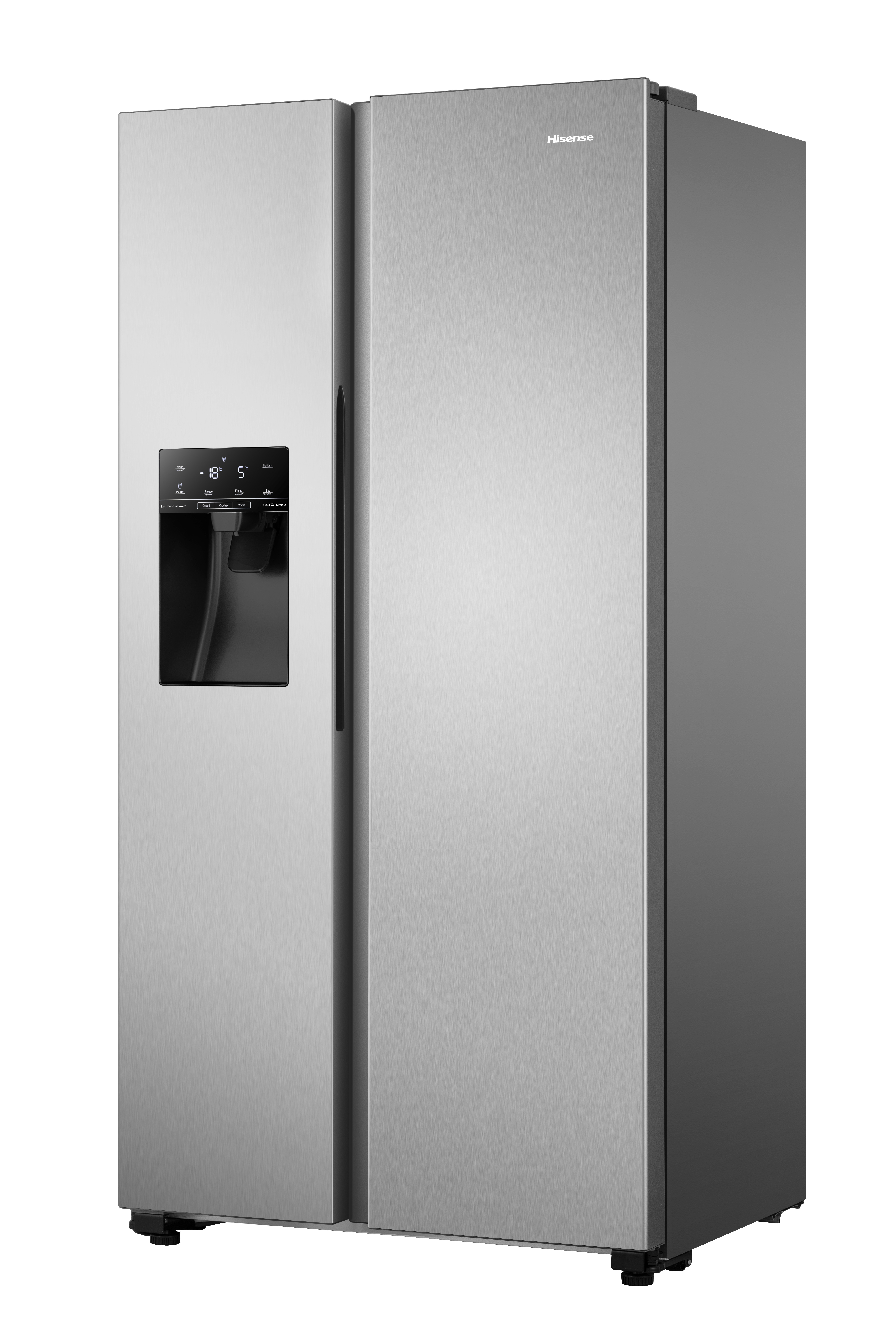 Hisense RS694N4TCF 91cm Frost Free PureFlat American Style Fridge Freezer - Stainless Steel thumbnail image