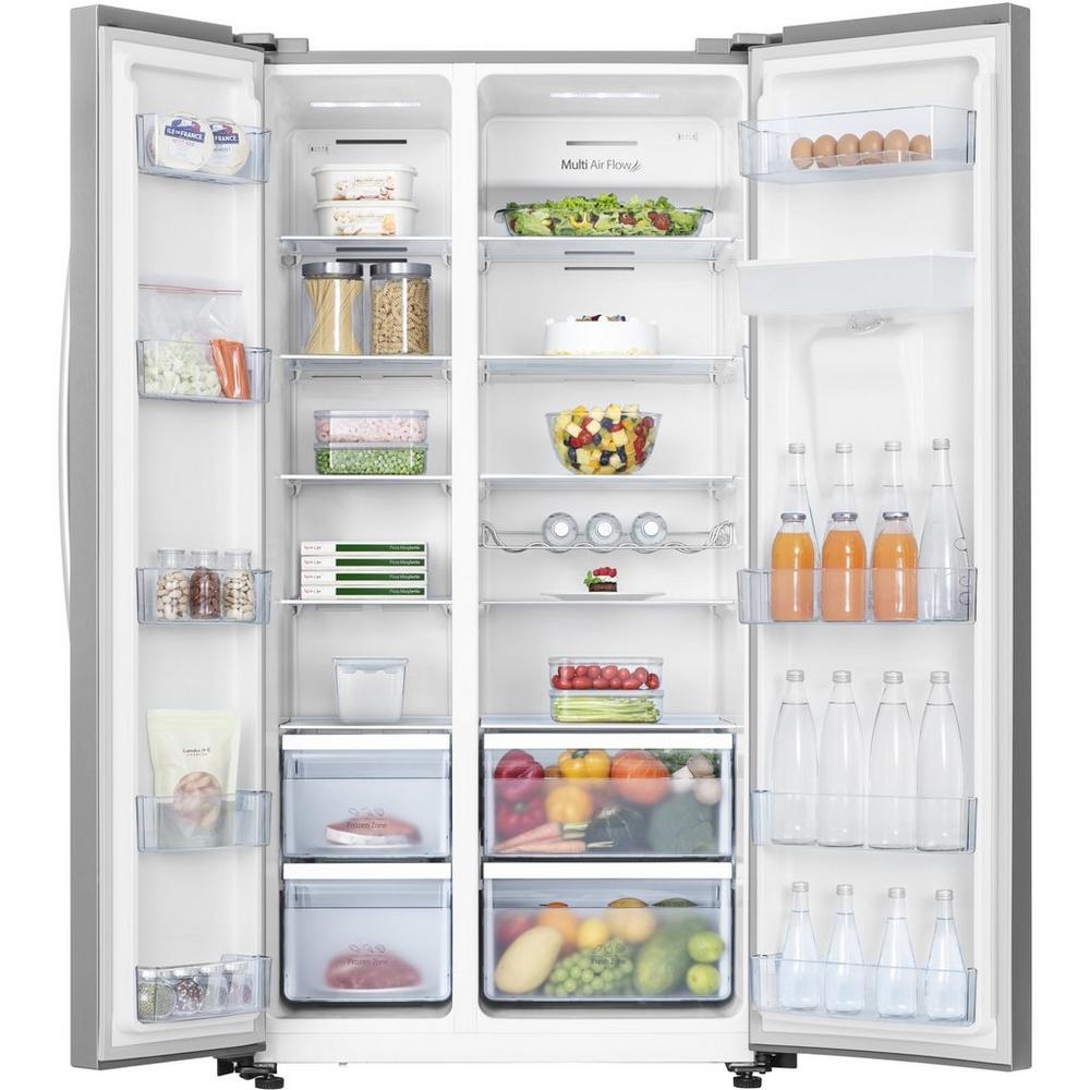 Hisense RS741N4WC11 American Style Fridge Freezer - Stainless Steel thumbnail image