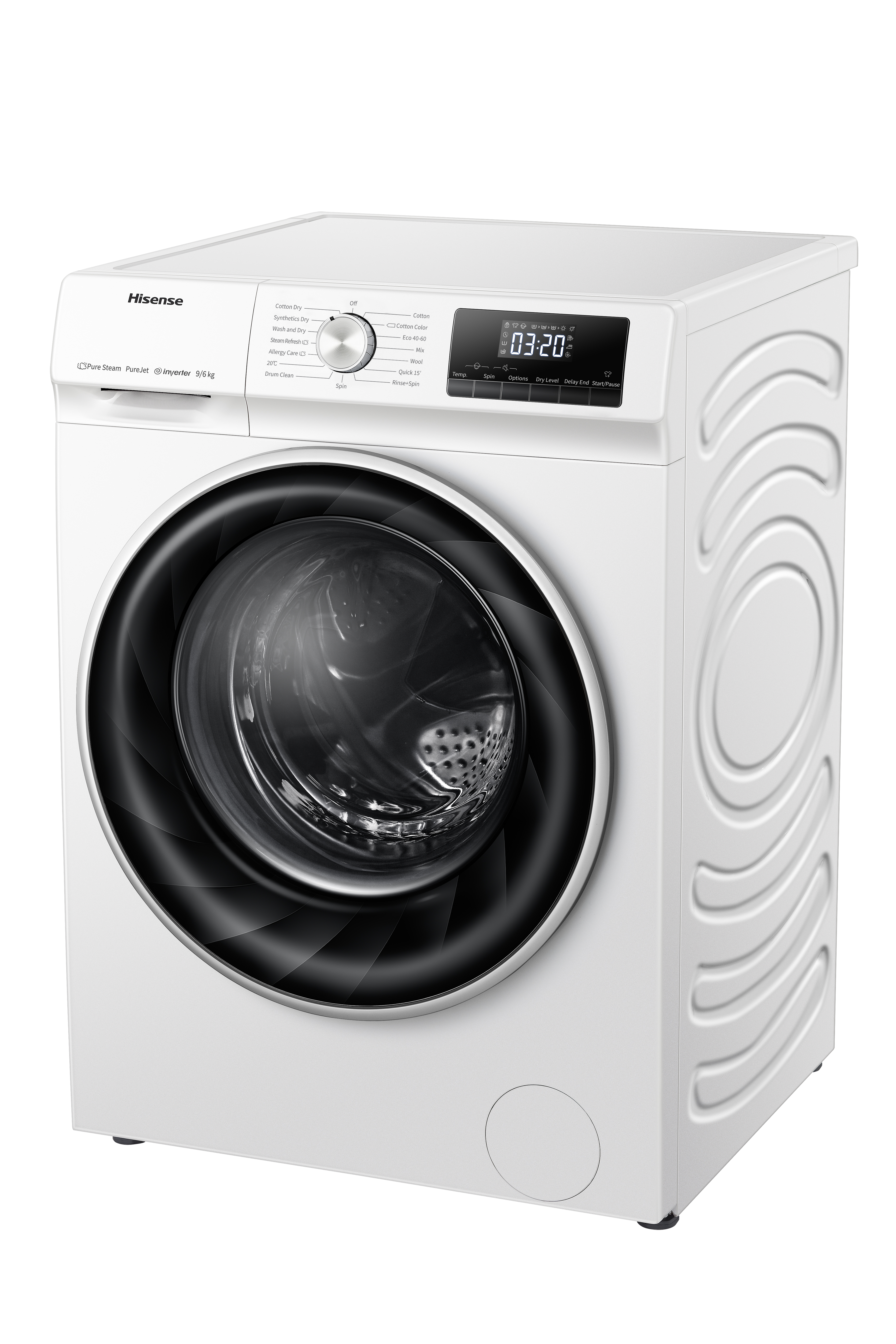 Hisense WDQY9014EVJM 9kg/6kg 1400 Spin Washer Dryer - White thumbnail image