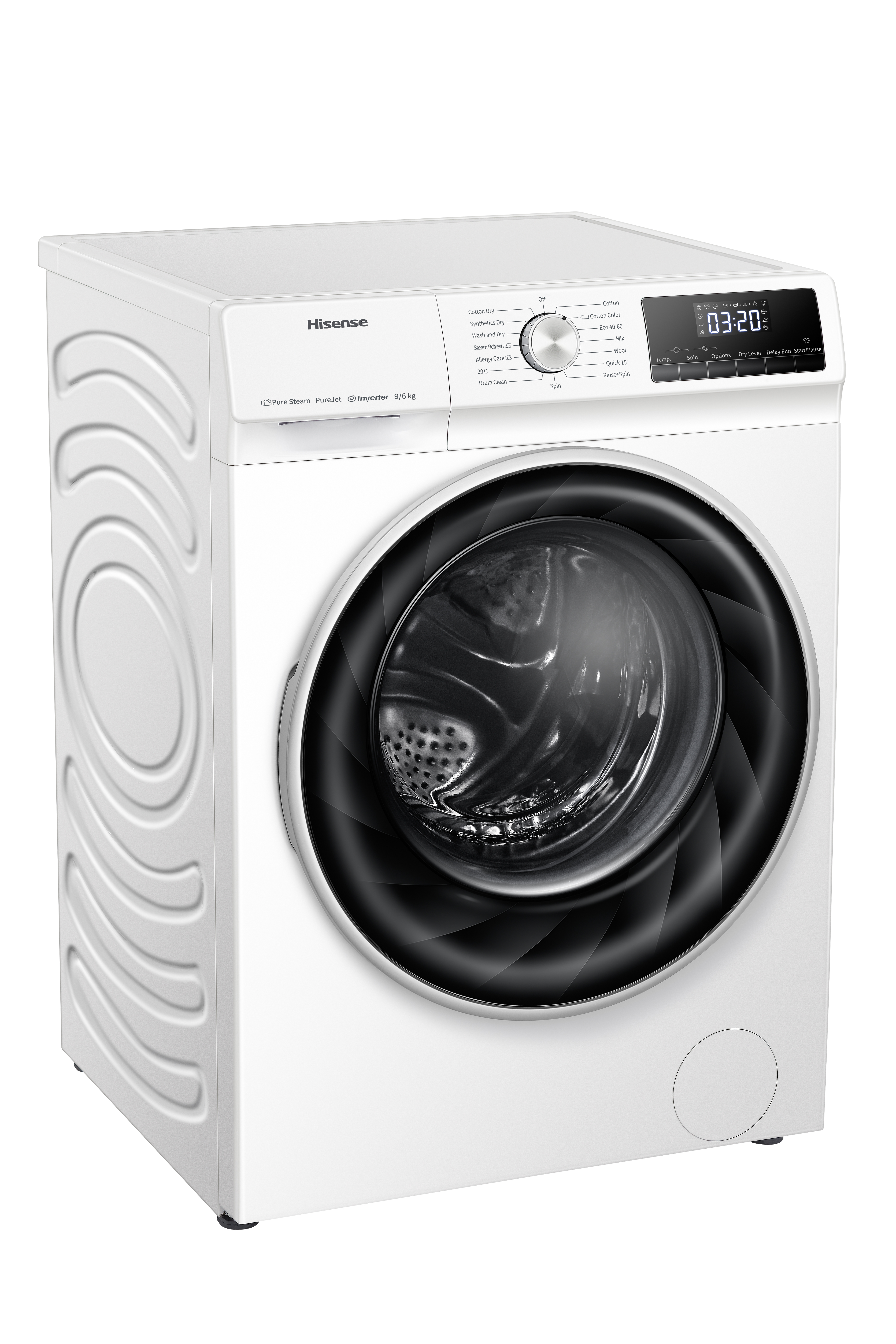 Hisense WDQY9014EVJM 9kg/6kg 1400 Spin Washer Dryer - White thumbnail image