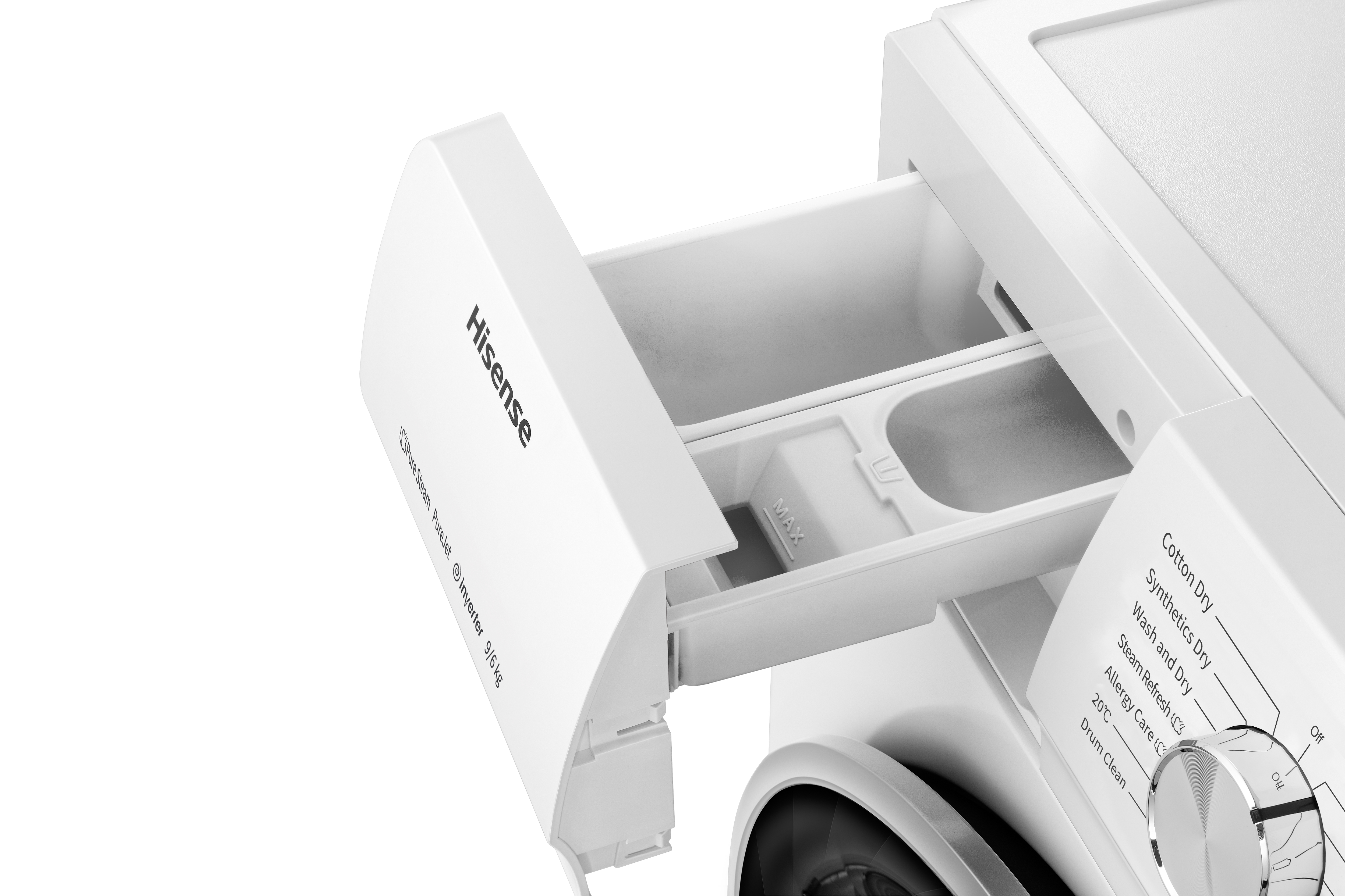 Hisense WDQY9014EVJM 9kg/6kg 1400 Spin Washer Dryer - White thumbnail image