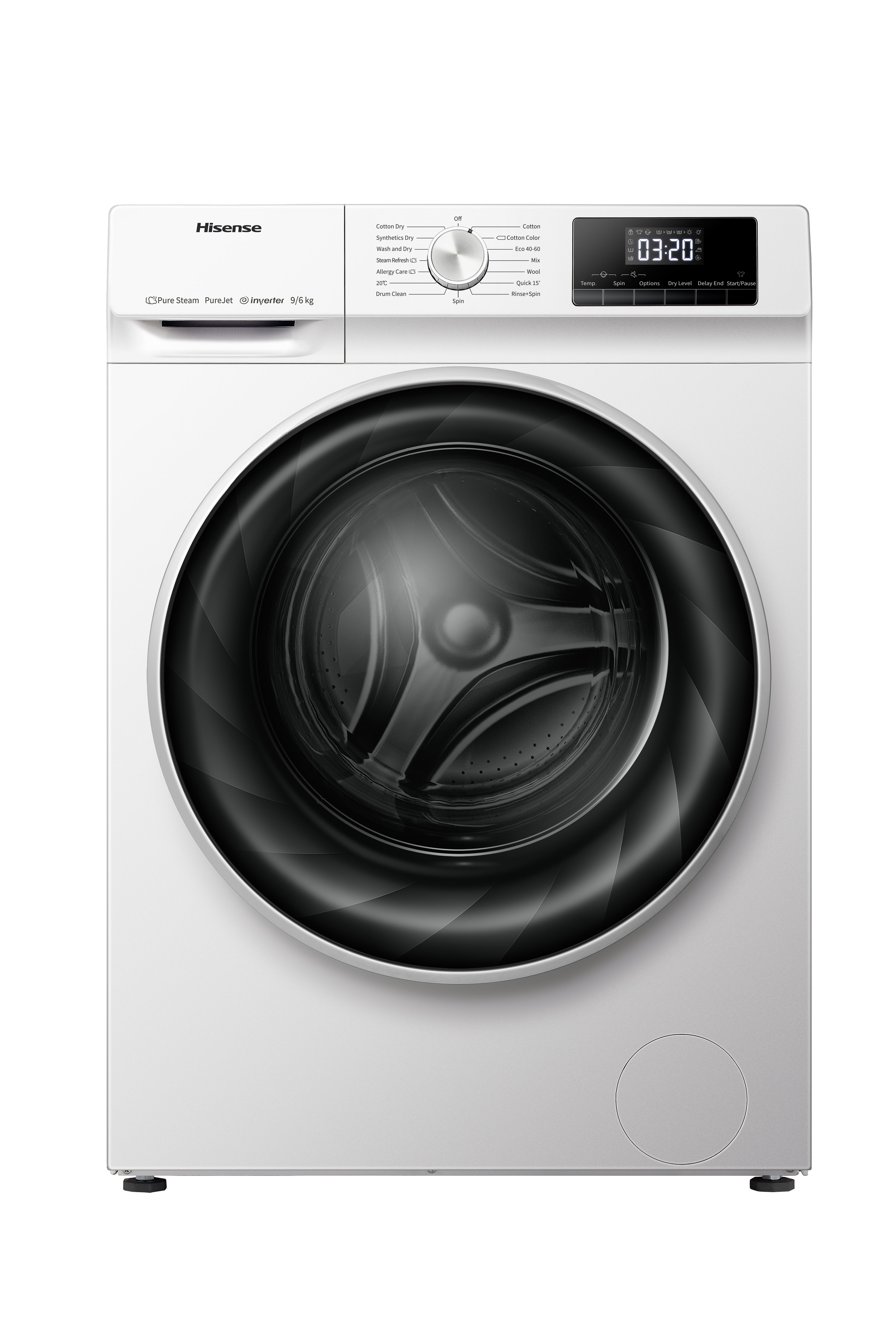 Hisense WDQY9014EVJM 9kg/6kg 1400 Spin Washer Dryer - White thumbnail image