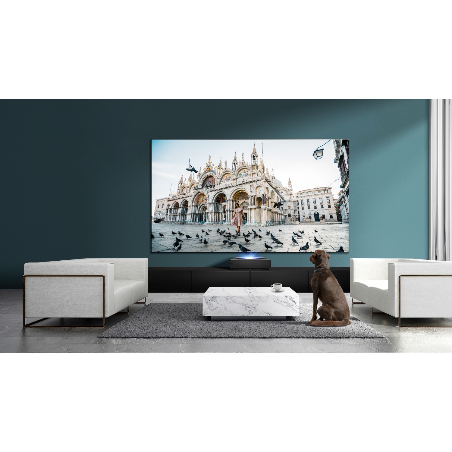 Hisense 100L5FTUK 100" 4K Laser Projector TV Black thumbnail image