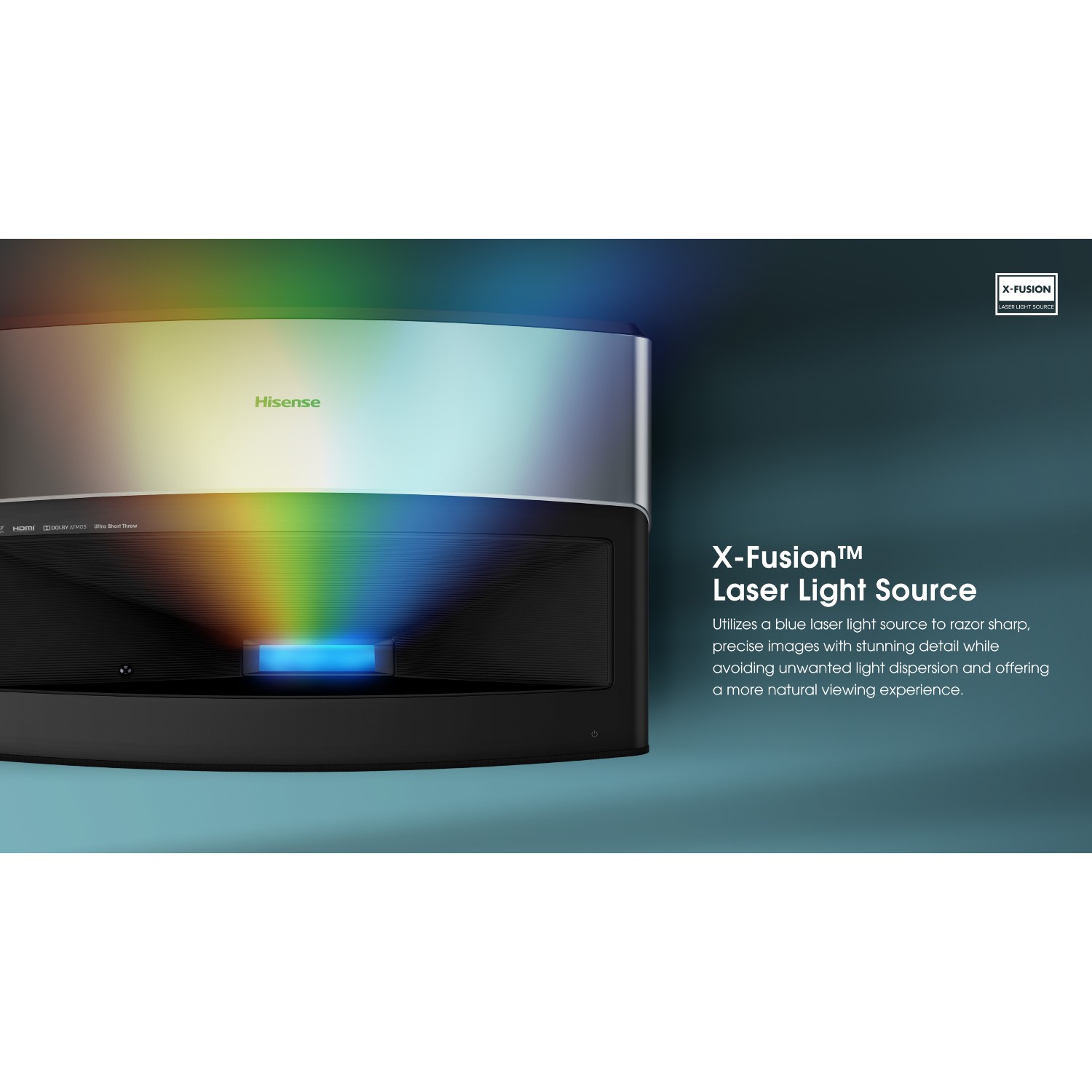 Hisense 100L5FTUK 100" 4K Laser Projector TV Black thumbnail image