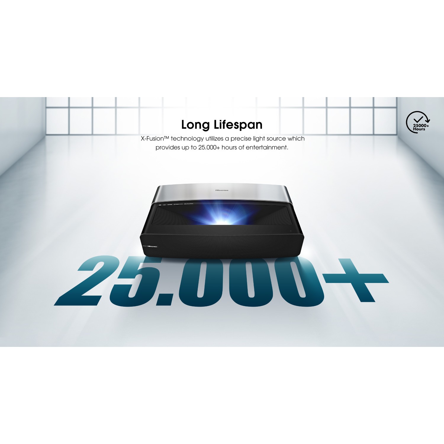 Hisense 100L5FTUK 100" 4K Laser Projector TV Black thumbnail image