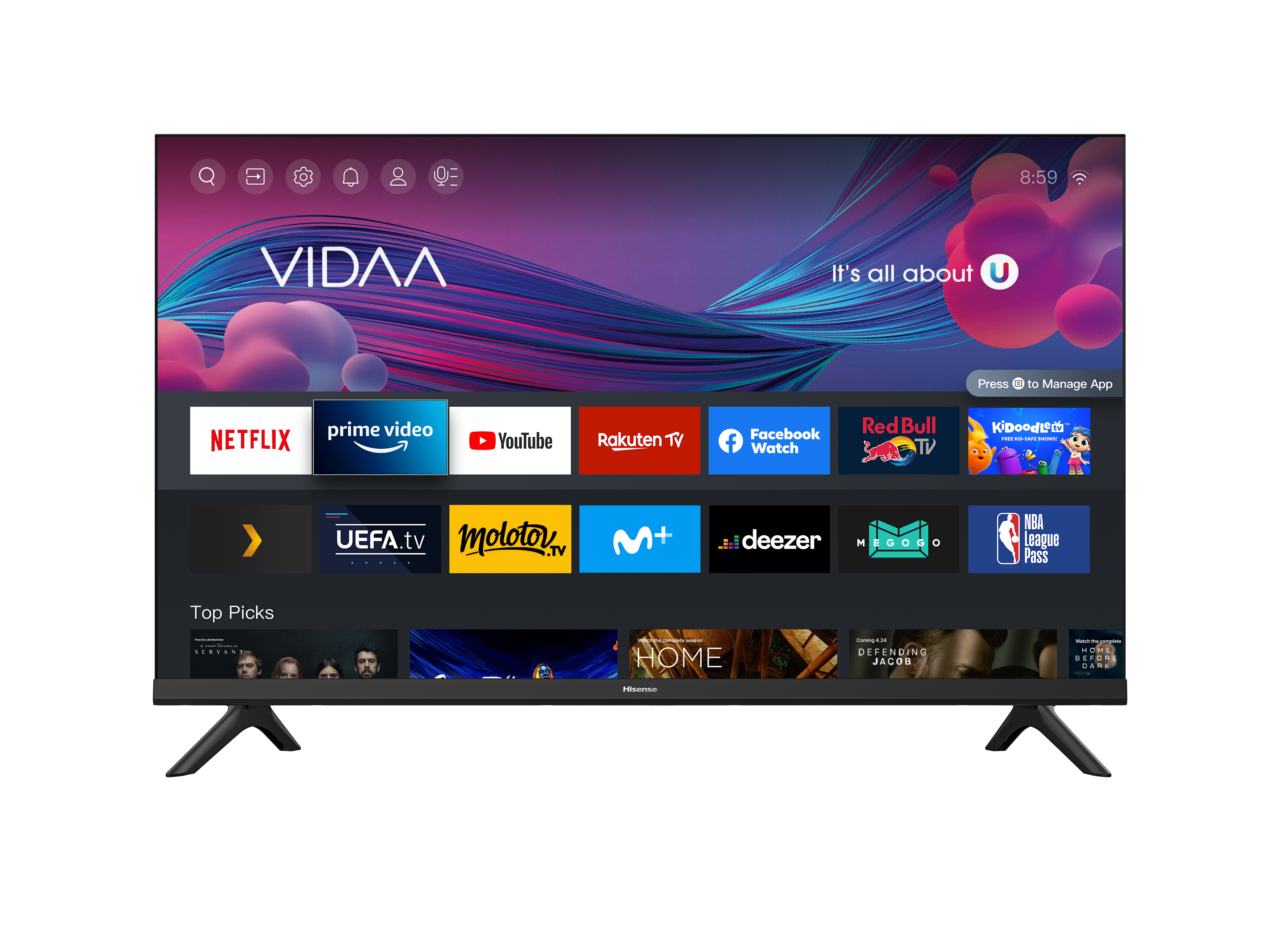 Hisense 32A4BGTUK 32" HD Ready LED Freeview Smart TV thumbnail image