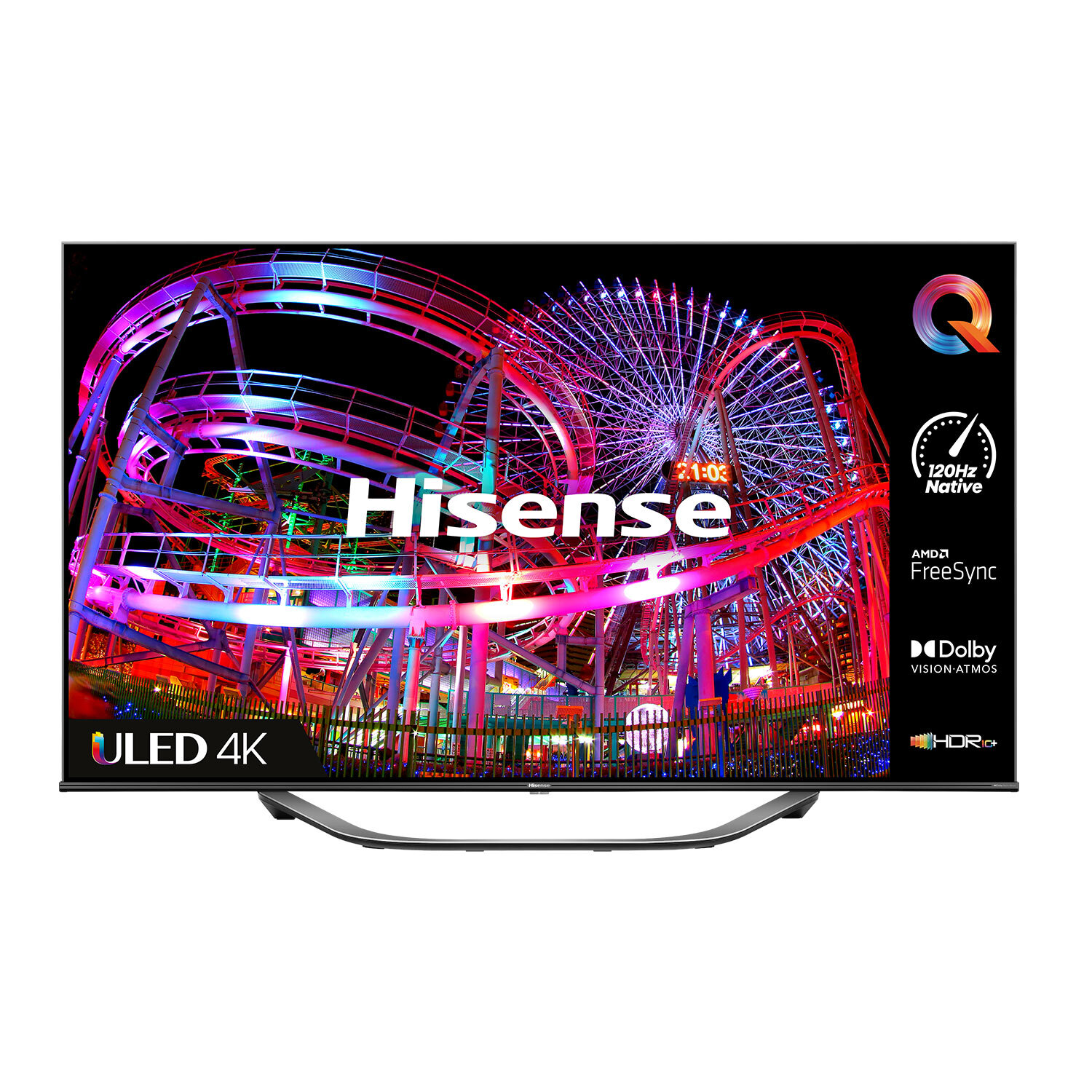 Hisense 55U7HQTUK 55" 4K UHD HDR QLED Freeview Smart TV thumbnail image