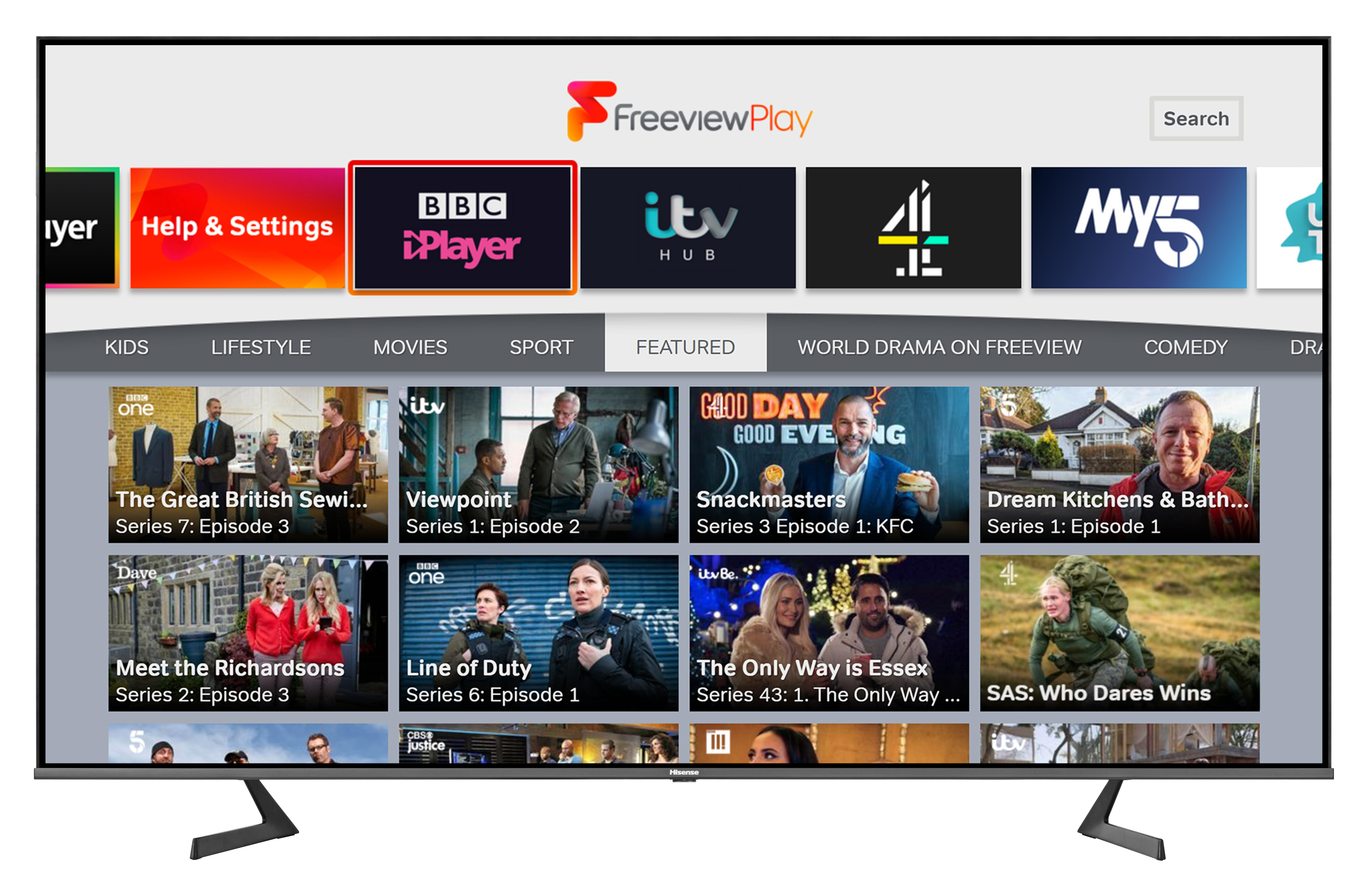 Hisense 75A7GQTUK 75" QLED 4K UHD HDR SMART TV with HDR10+ Dolby Vision&trade; Dolby Atmos&reg; and Alexa & Google Assistant thumbnail image