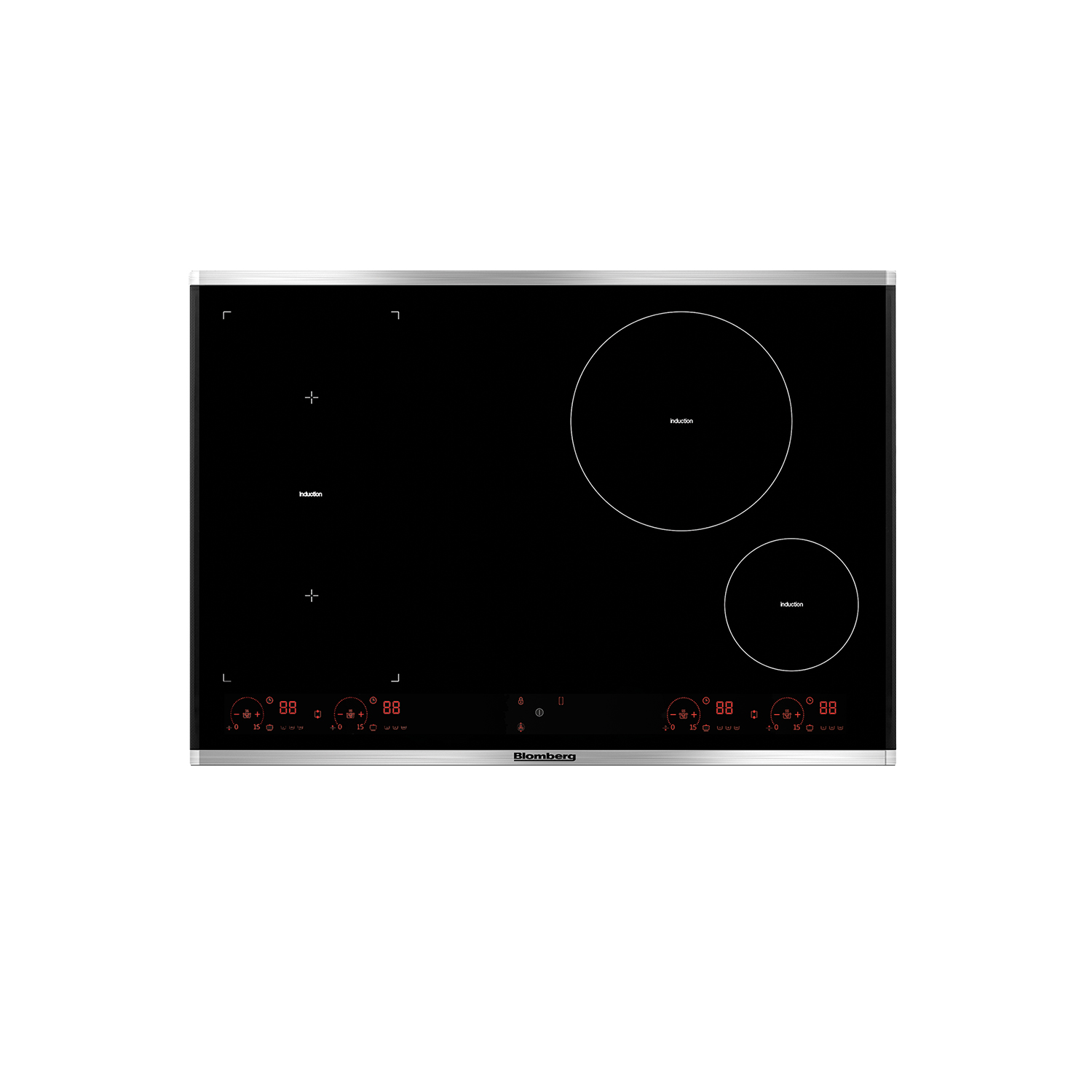 Blomberg MIX5402F 77.2cm Ceramic Induction Hob - Black thumbnail image