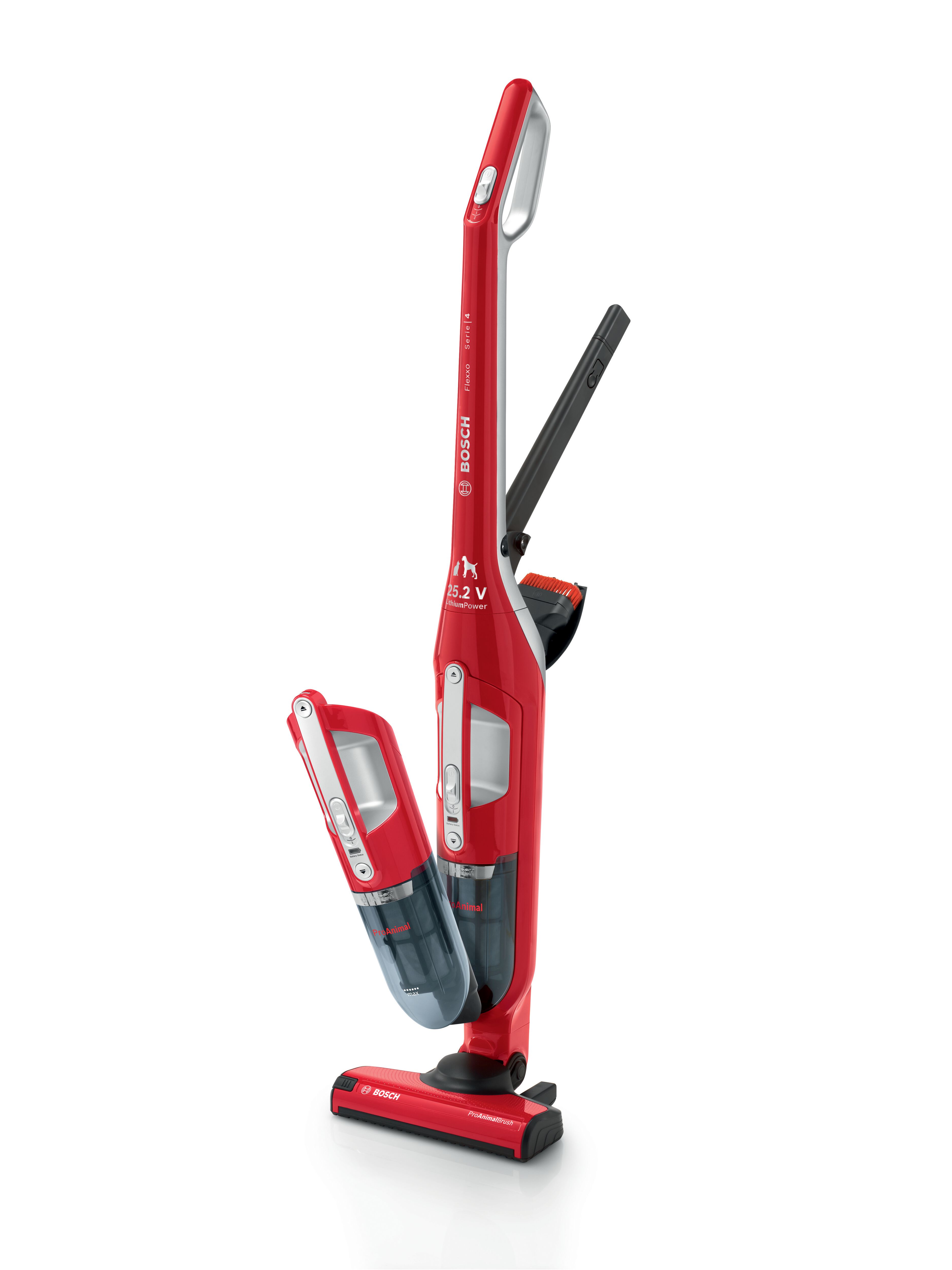 Bosch BBH3PETGB Flexxo Serie 4 ProAnimal 2in1 Cordless Upright Vacuum Cleaner - 55 Minute Run Time thumbnail image