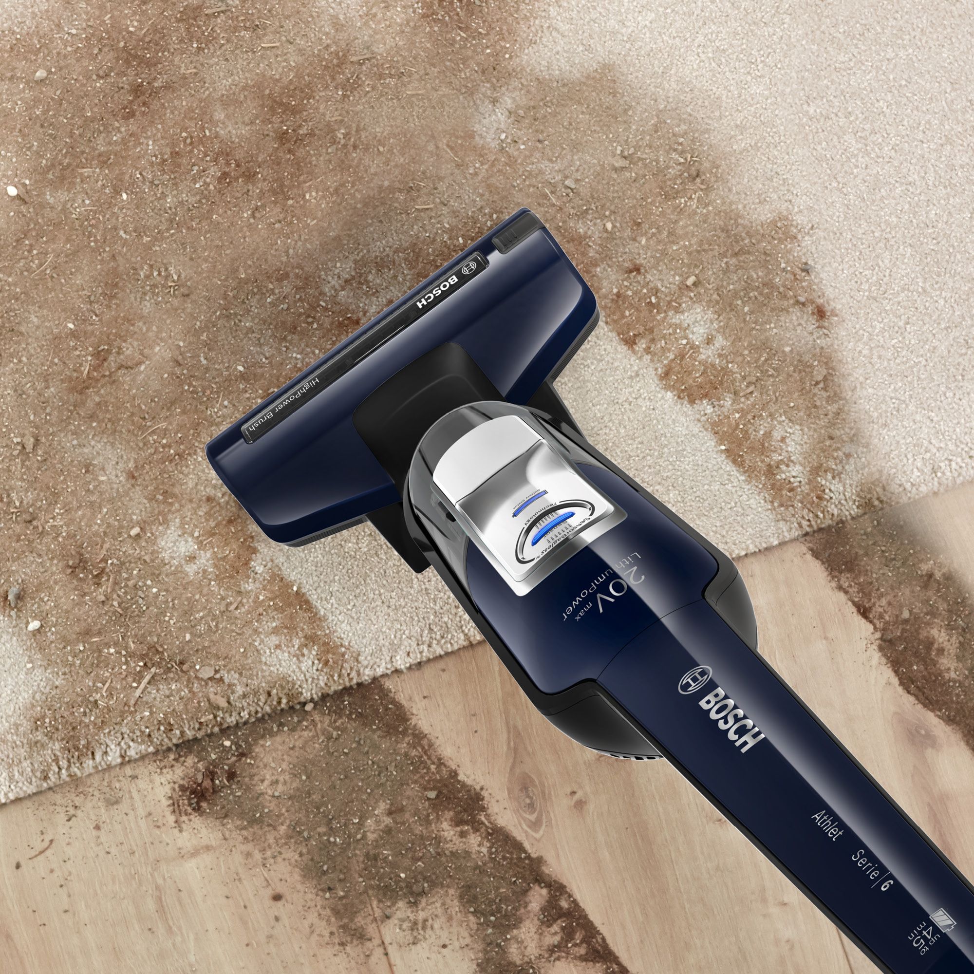 Bosch BCH85NGB Athlet Serie 6 ProHome Cordless Upright Vacuum Cleaner - 45 Minute Run Time thumbnail image