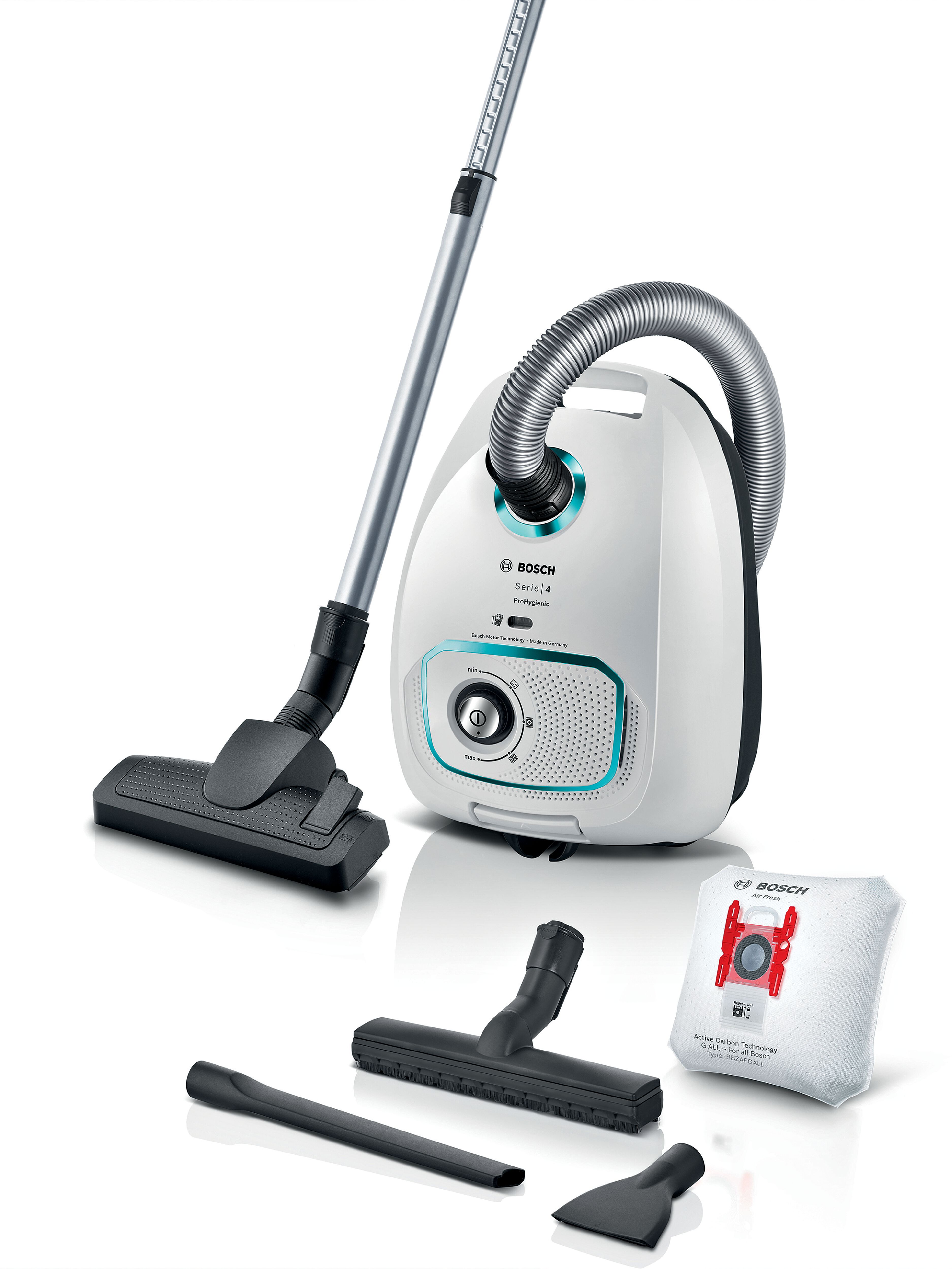 Bosch BGBS4HYGGB Serie 4 ProHygienic 600W 4.5kg Cylinder Vacuum Cleaner - White thumbnail image