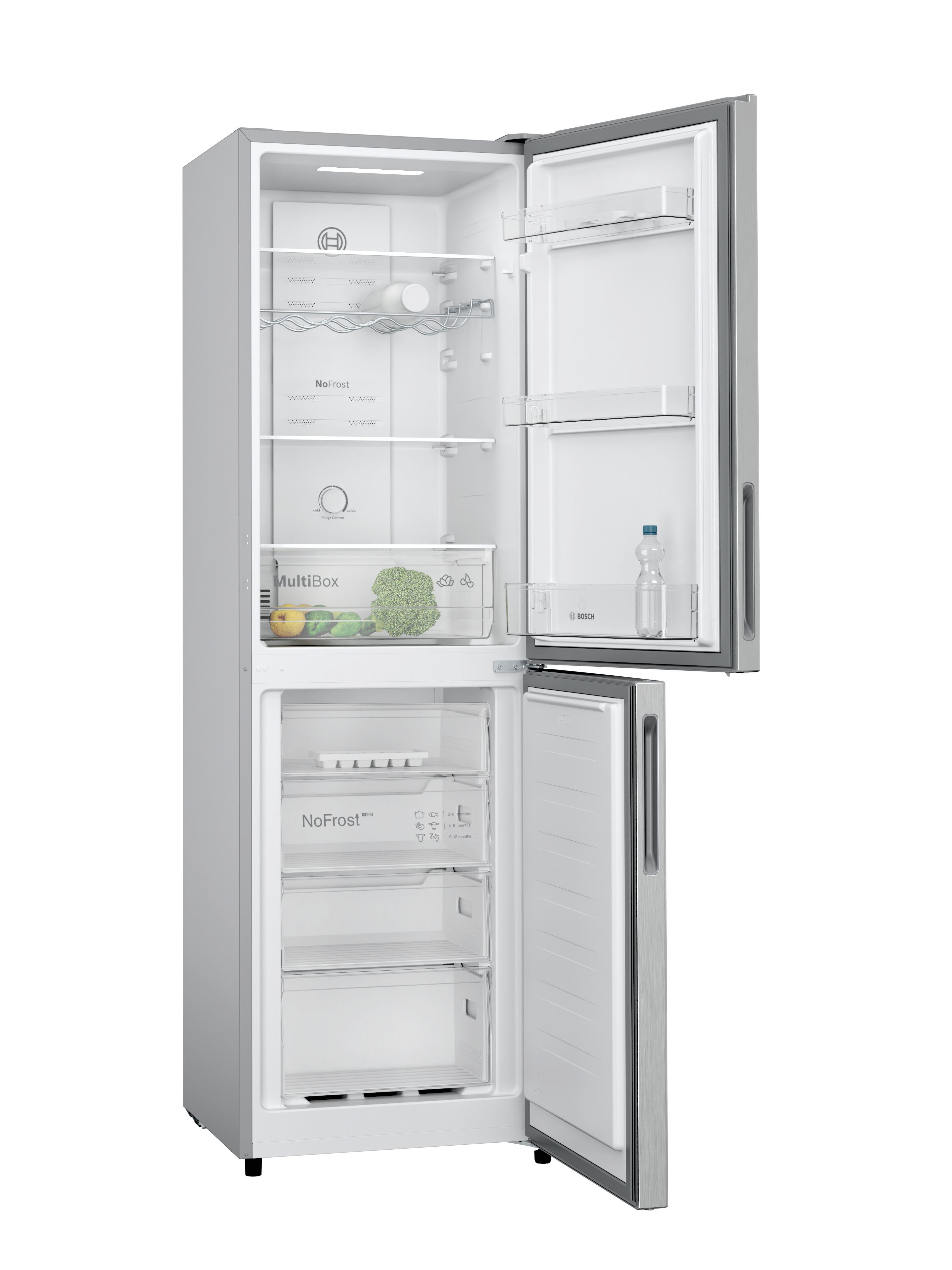 Bosch KGN27NLFAG 55cm 50/50 Frost Free Fridge Freezer - Silver thumbnail image