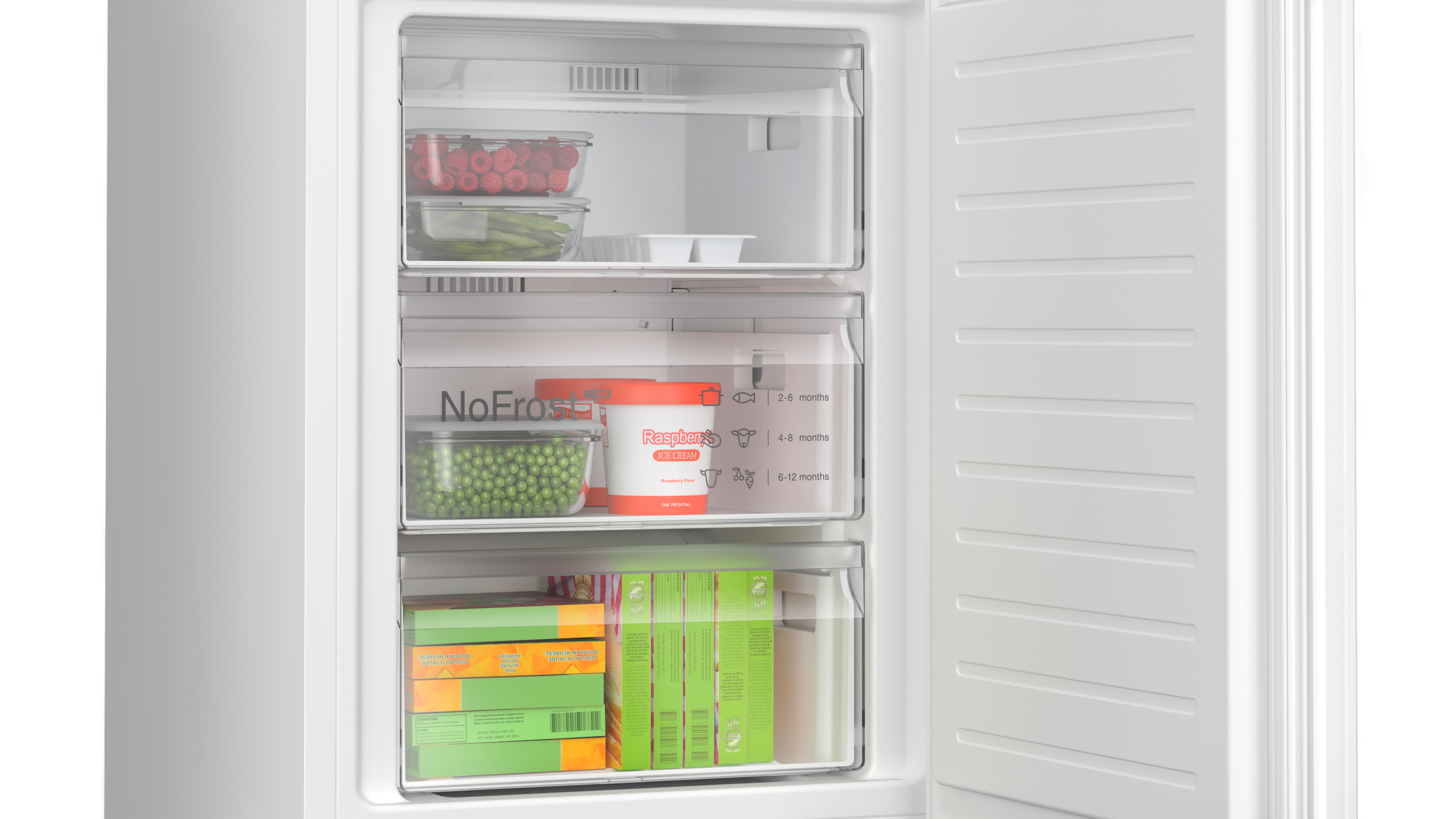 Bosch KGN362WDFG 60cm Frost Free Fridge Freezer - White thumbnail image