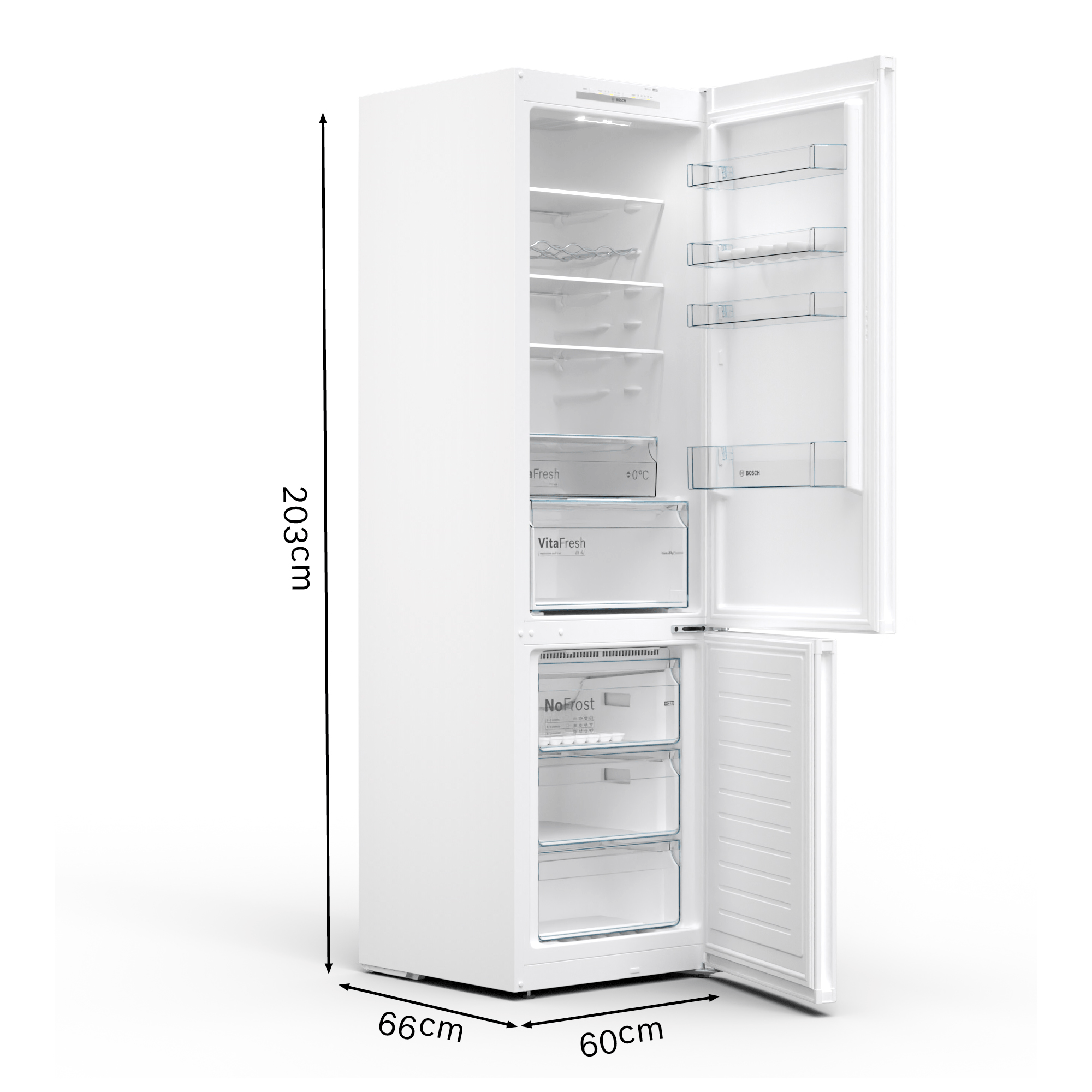 Bosch KGN39VWEAG 60cm Fridge Freezer - White - Frost Free thumbnail image
