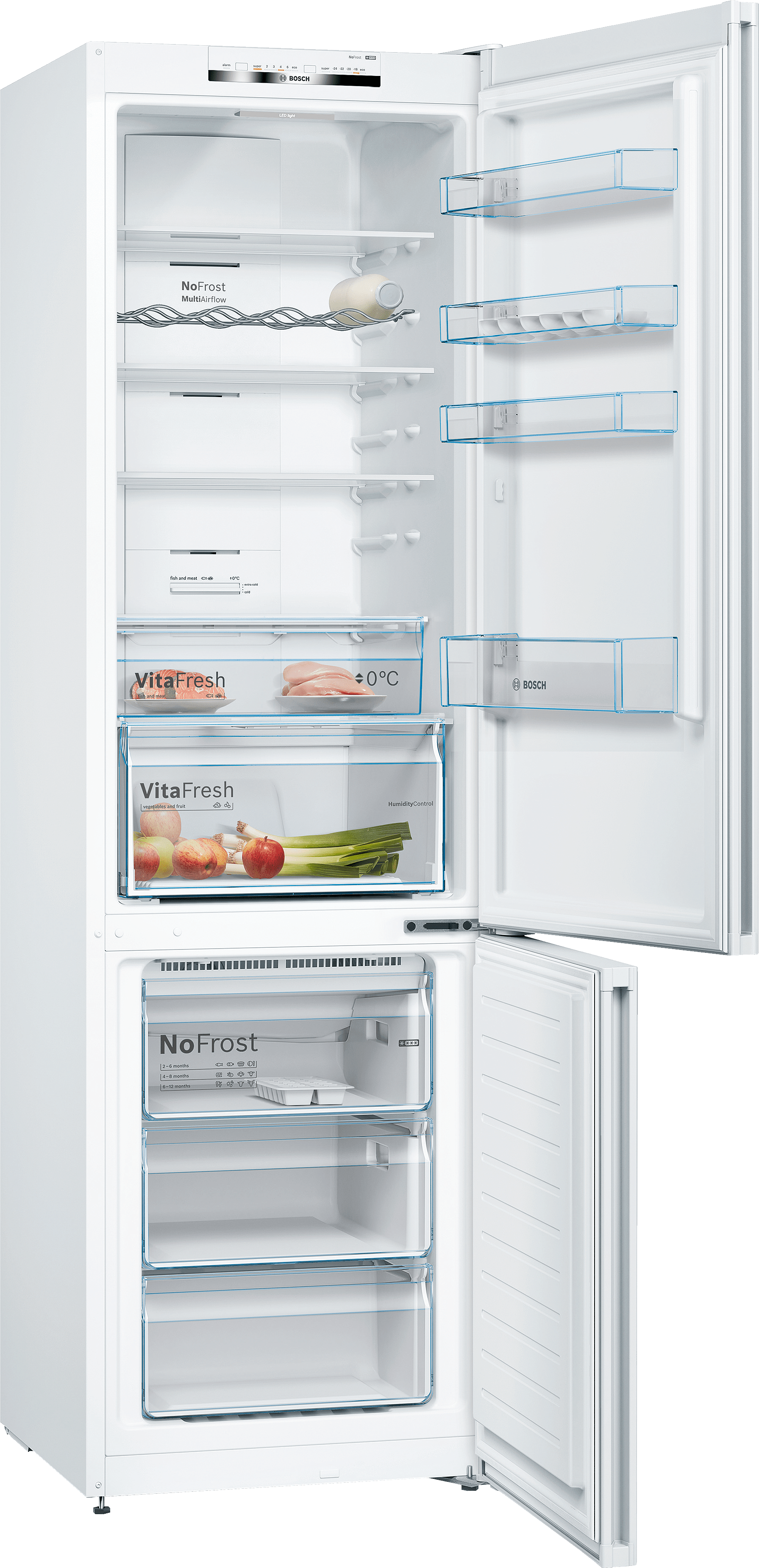 Bosch KGN39VWEAG 60cm Fridge Freezer - White - Frost Free thumbnail image