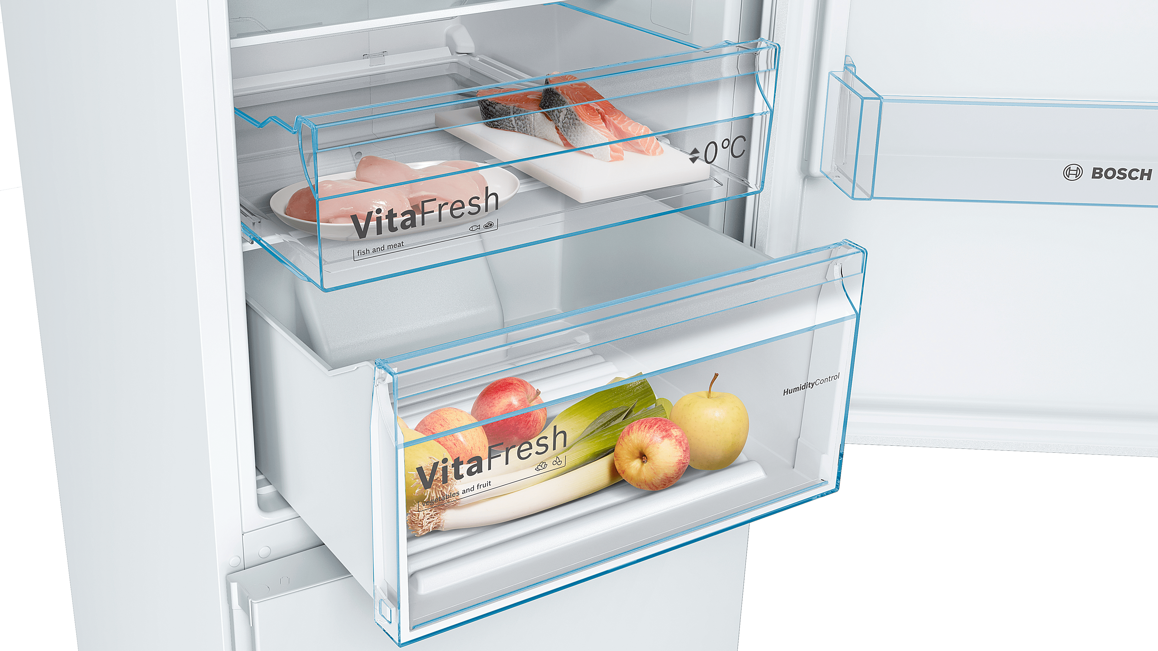 Bosch KGN39VWEAG 60cm Fridge Freezer - White - Frost Free thumbnail image