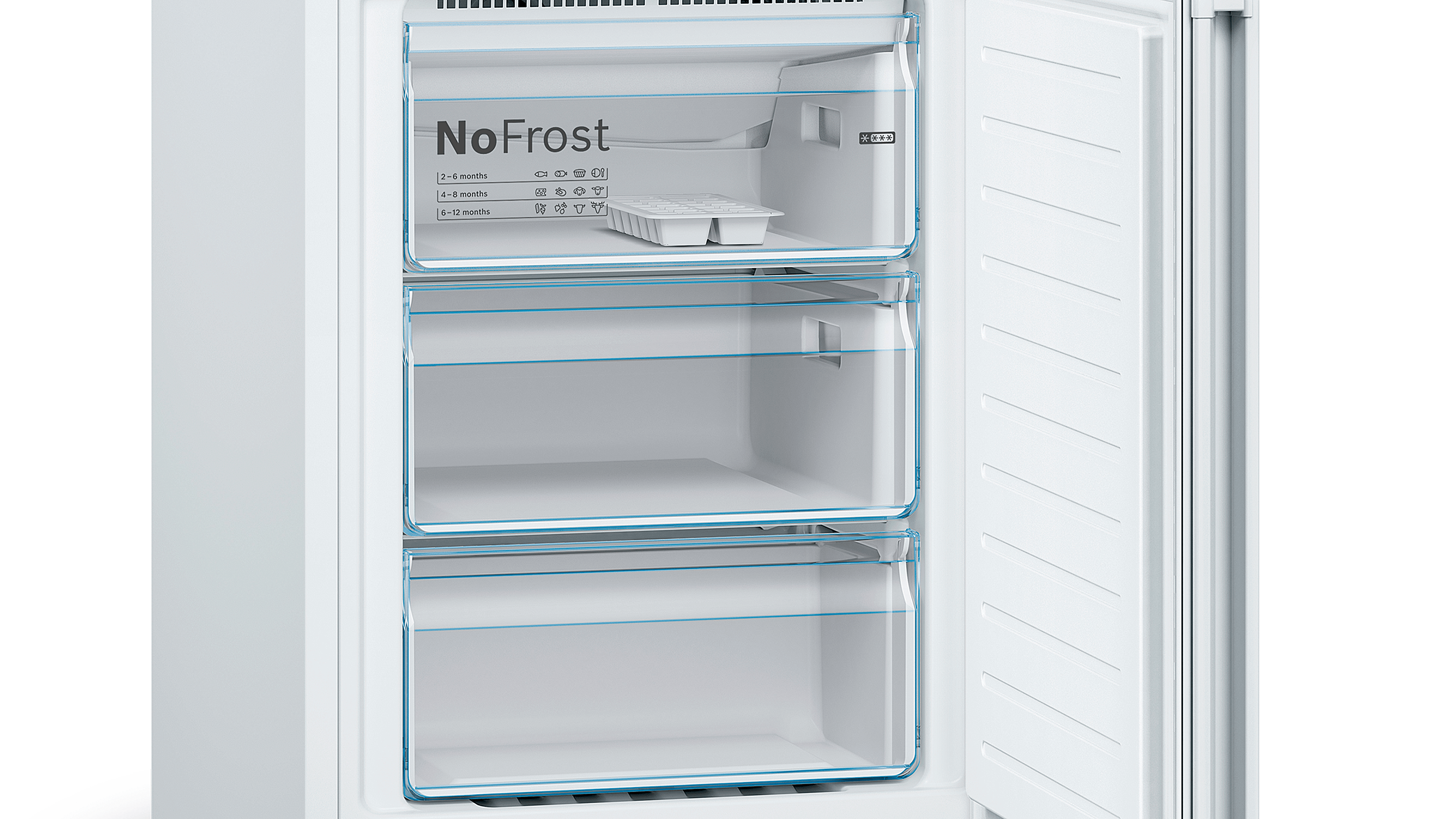 Bosch KGN39VWEAG 60cm Fridge Freezer - White - Frost Free thumbnail image