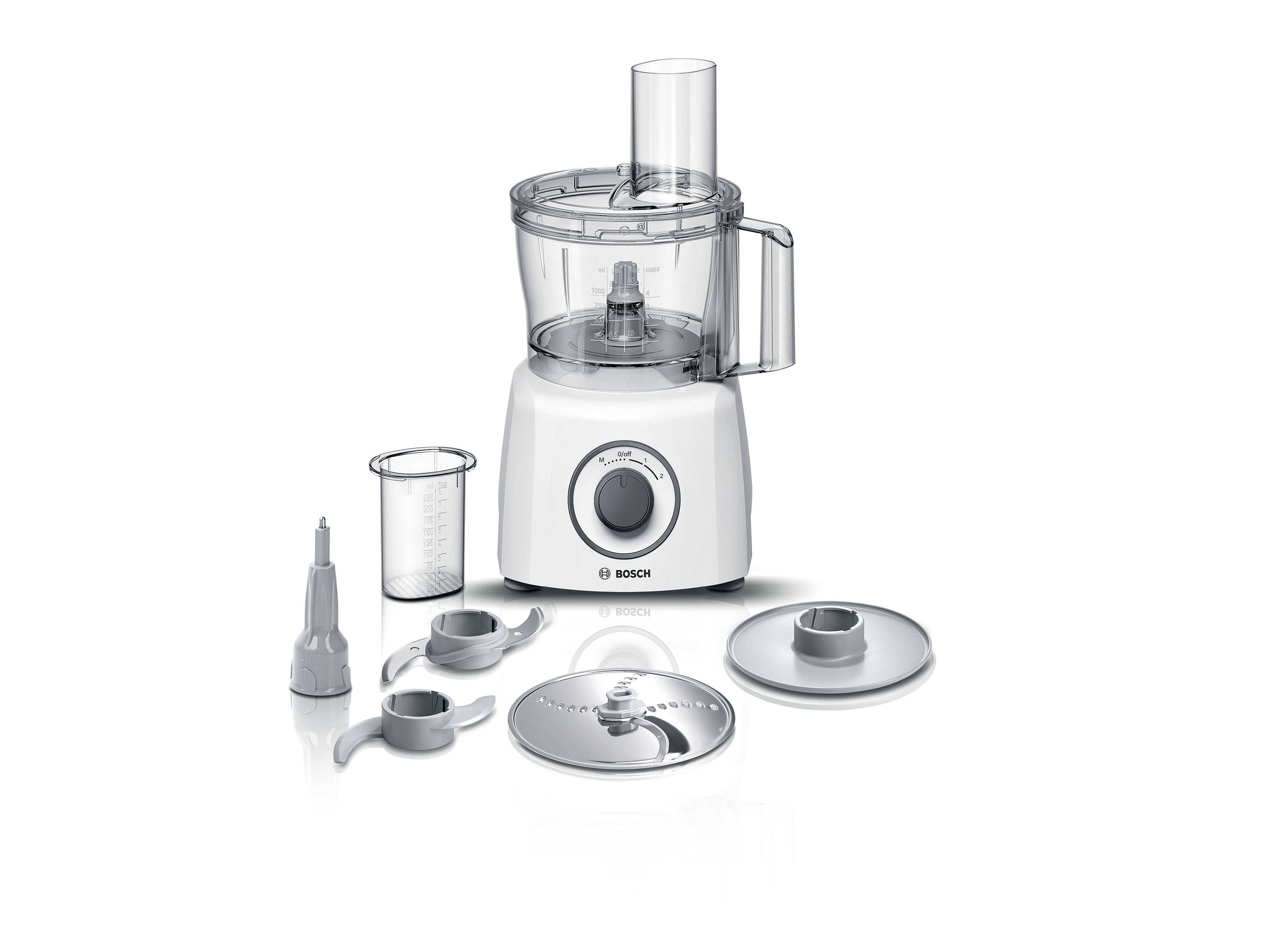 Bosch MCM3100WGB MultiTalent 3 2.3 Litre Compact 700W Food Processor - White thumbnail image