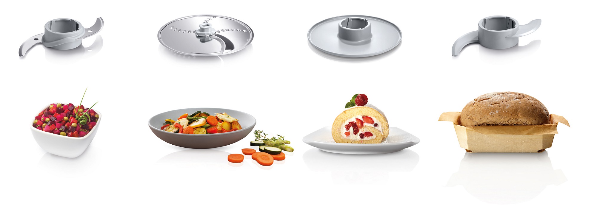 Bosch MCM3100WGB MultiTalent 3 2.3 Litre Compact 700W Food Processor - White thumbnail image
