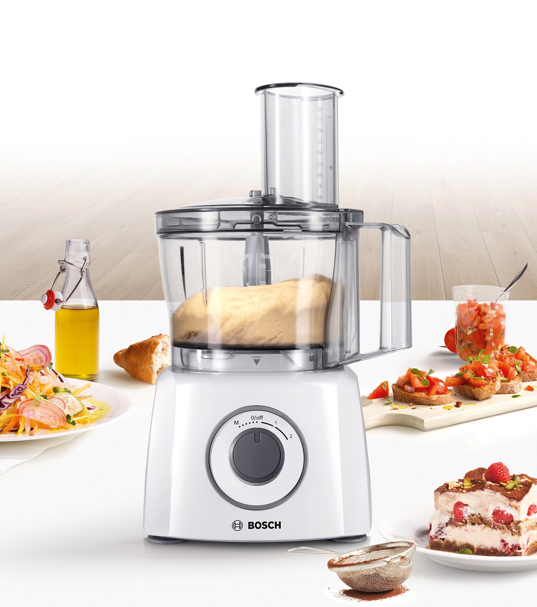 Bosch MCM3100WGB MultiTalent 3 2.3 Litre Compact 700W Food Processor - White thumbnail image