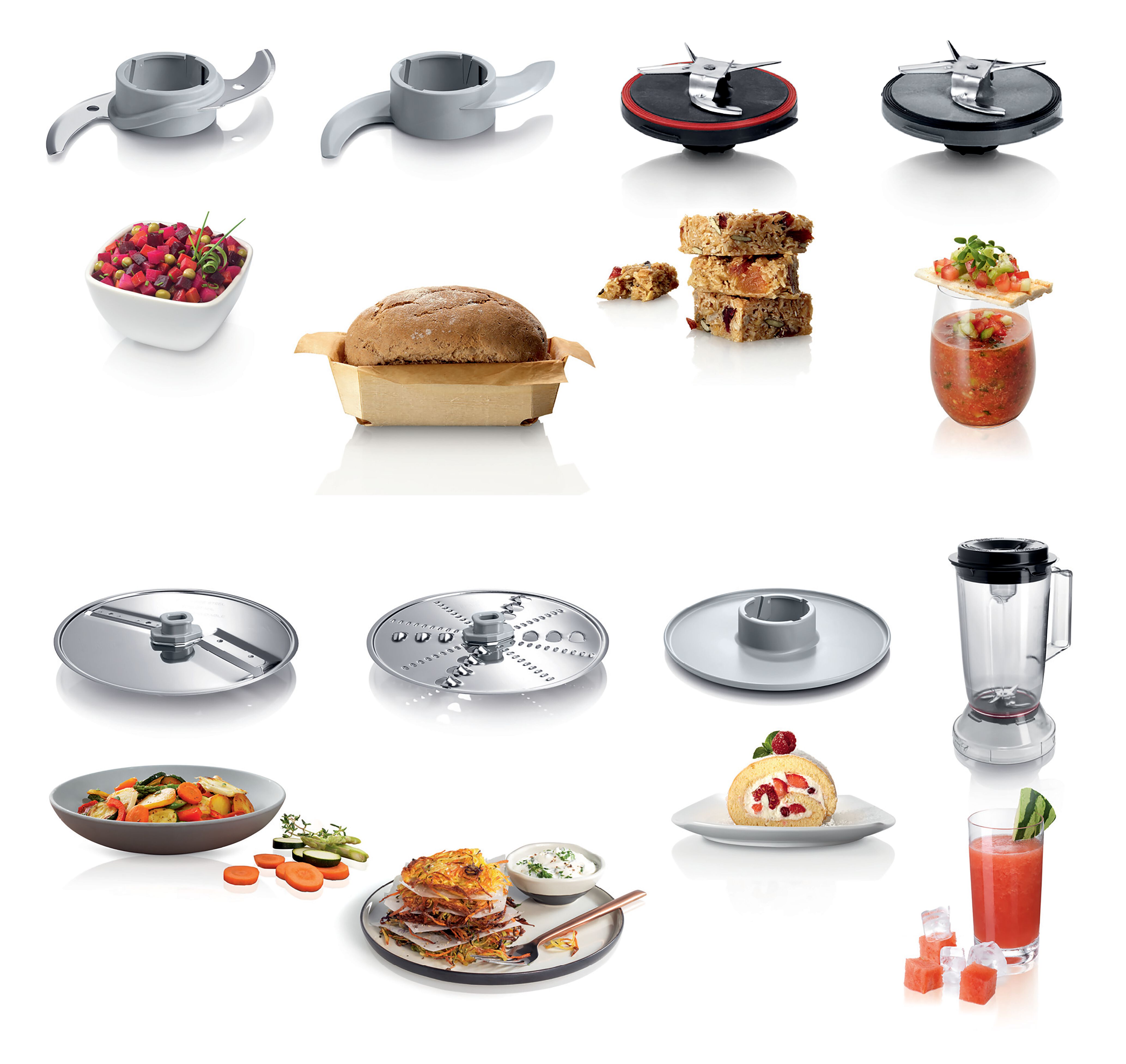 Bosch MCM3501MGB MultiTalent 3 Compact 800W Food Processor - Black & Stainless Steel thumbnail image