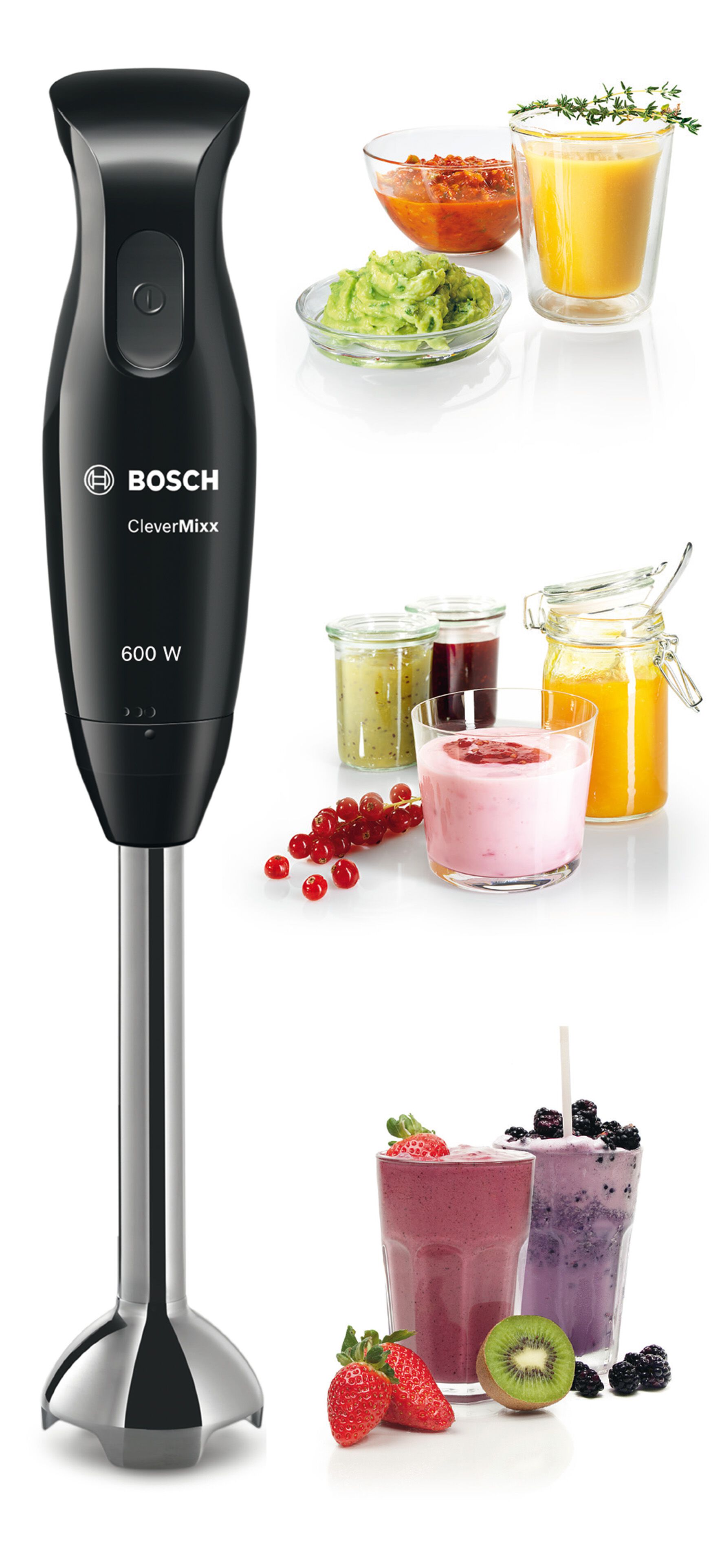 Bosch MSM2610BGB CleverMixx Hand Blender 600W - Black & Anthracite thumbnail image