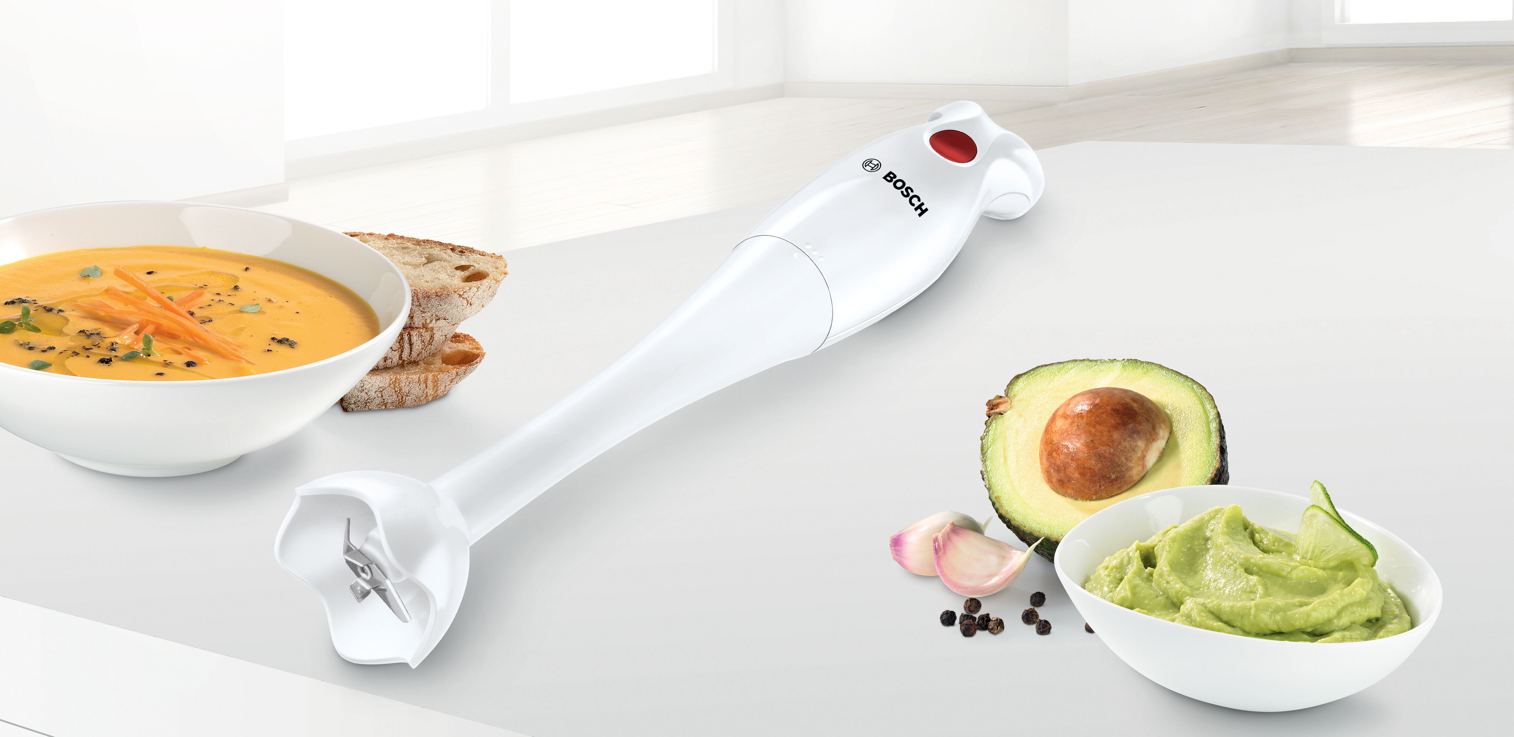 Bosch MSMP1000GB My Collection Hand Blender 350W - White & Red thumbnail image