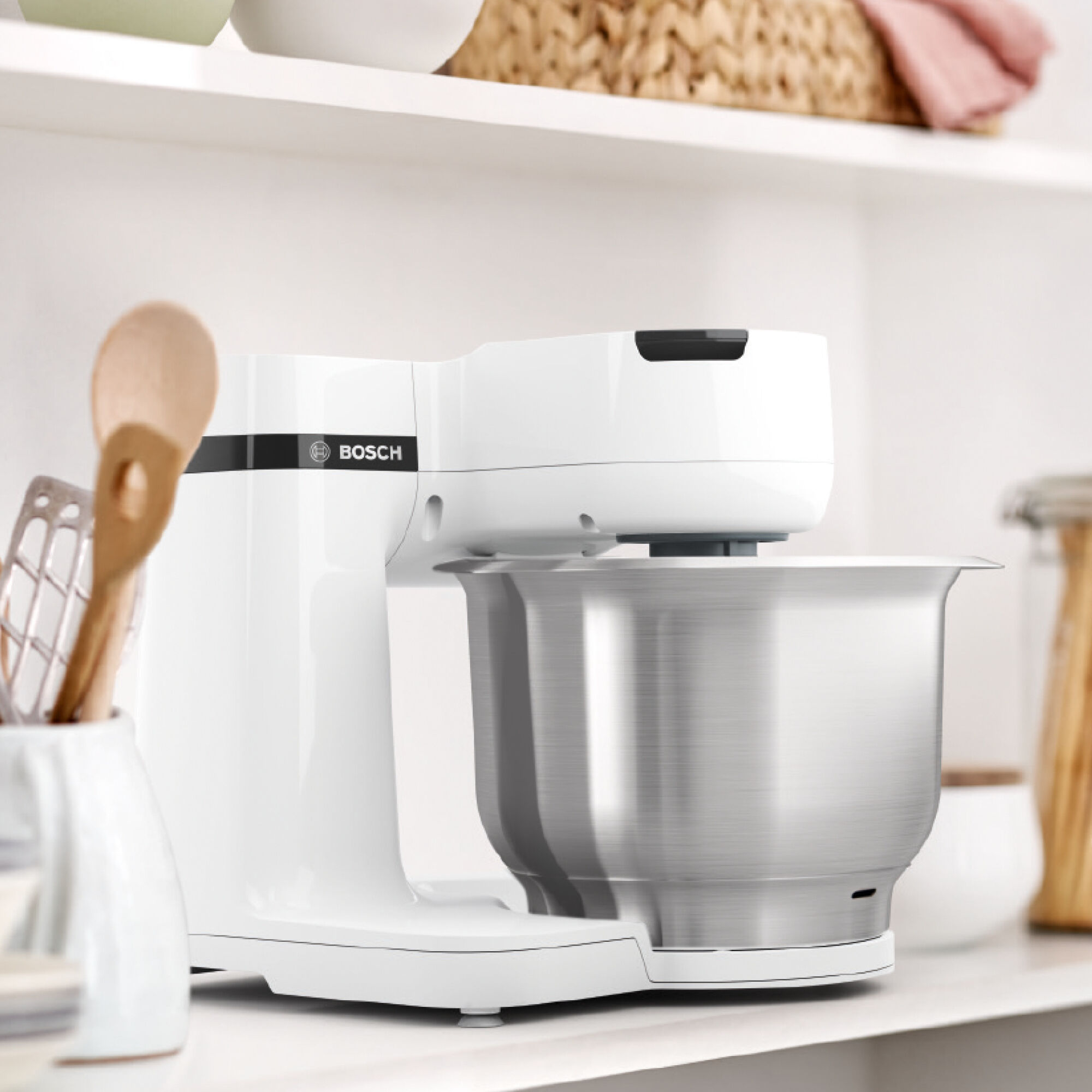 Bosch MUMS2EW00G Serie 2 3.8 litre 700W Stand Mixer - White thumbnail image
