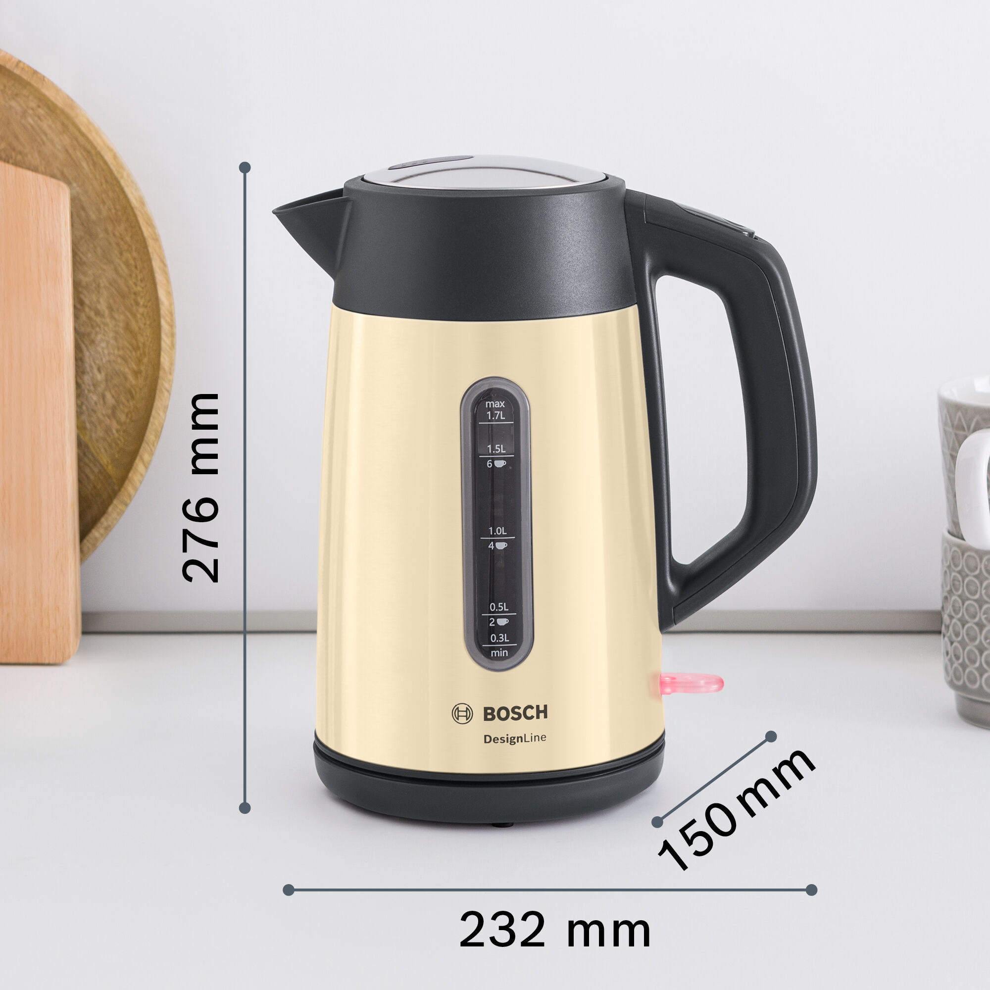 Bosch TWK4P437GB 1.7 Litre Traditional Kettle thumbnail image