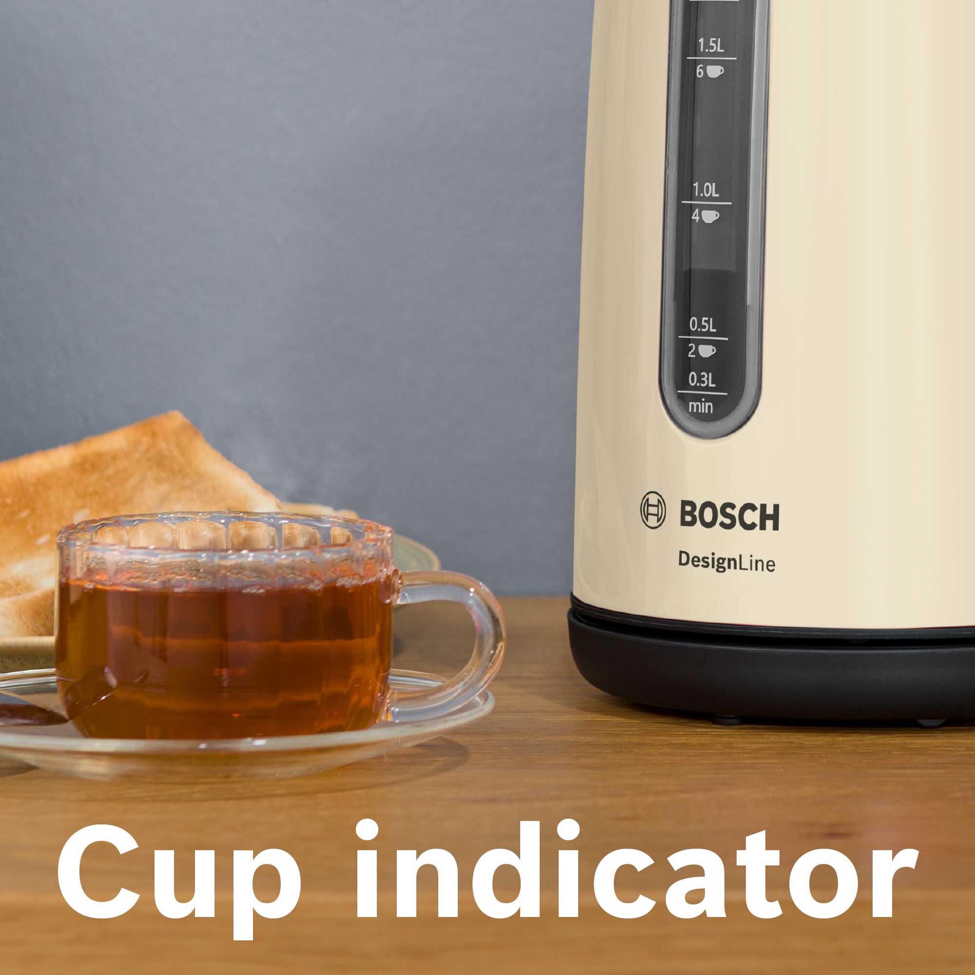 Bosch TWK4P437GB 1.7 Litre Traditional Kettle thumbnail image
